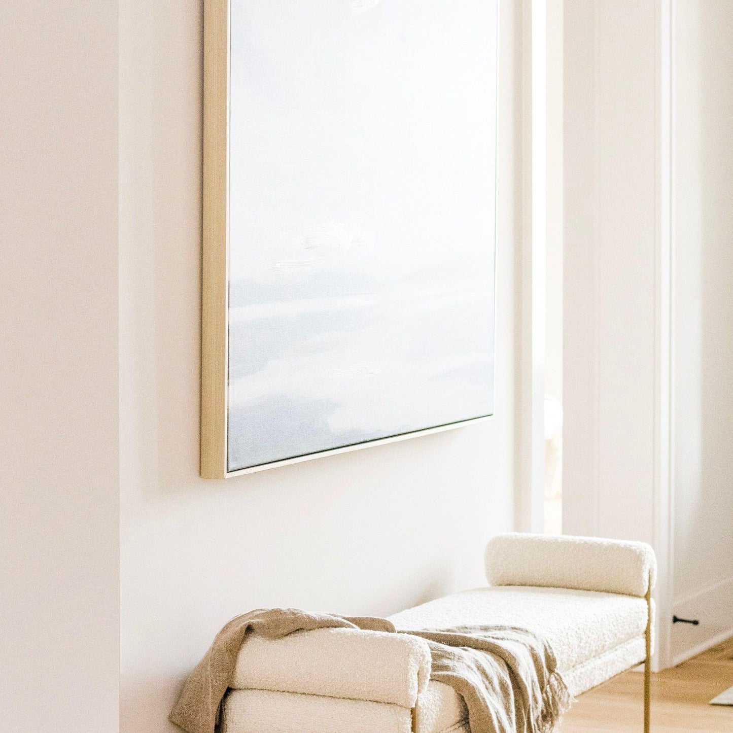 Boucle Bolster Bench.
