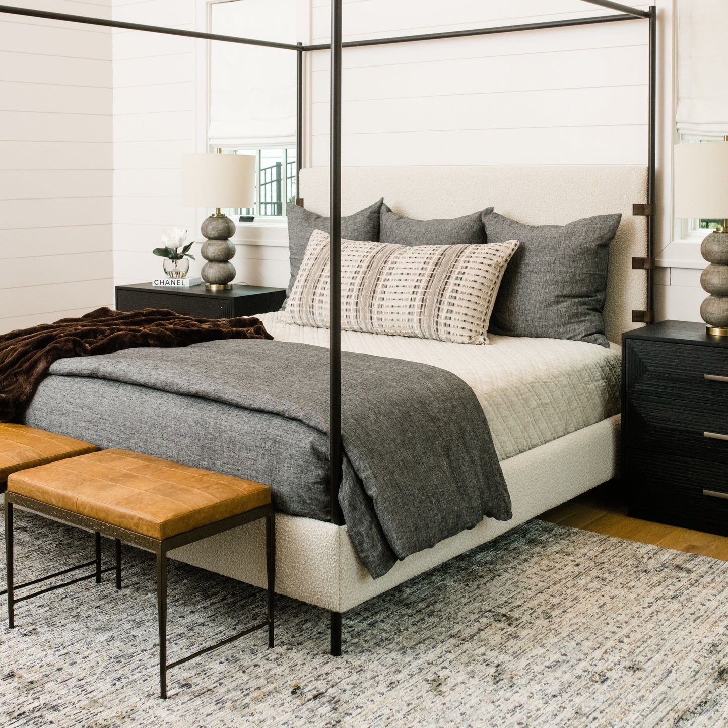 Knockout Sandstone Velvet Bed Pillow.