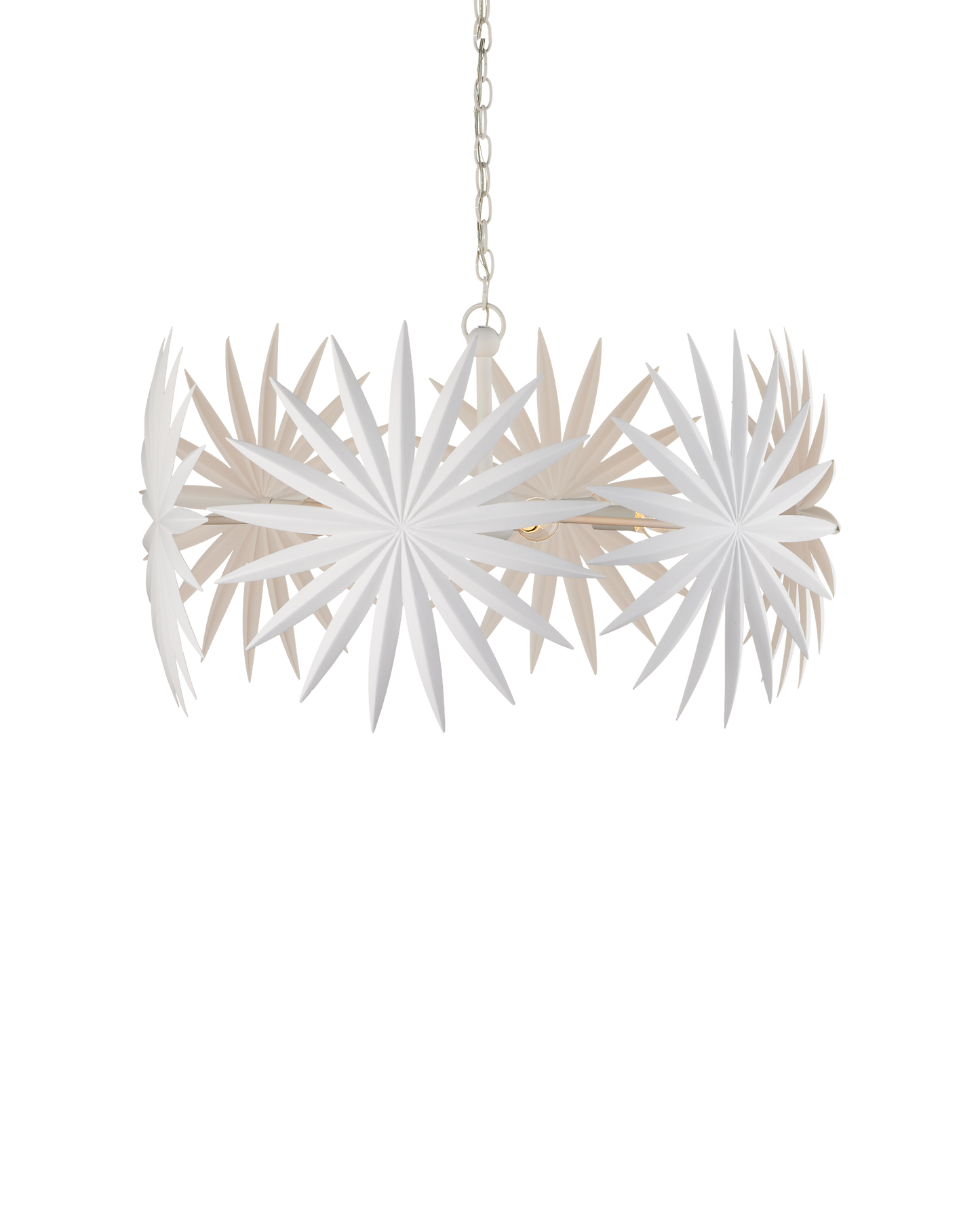 Bismarkia Small White Chandelier.