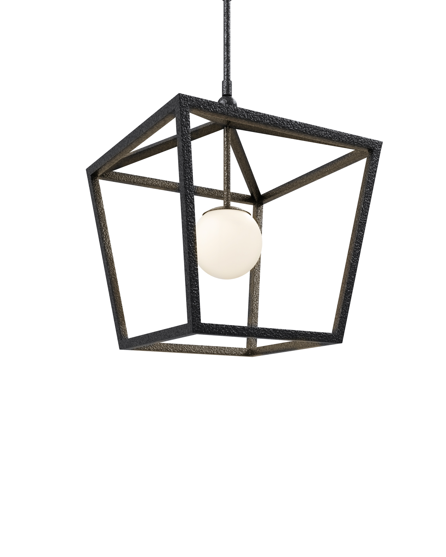 Denison Medium Black Outdoor Lantern.