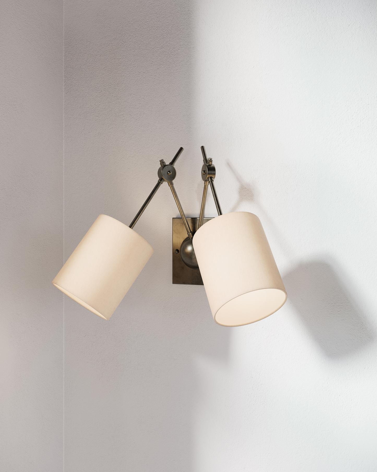 Compass Black Wall Sconce.