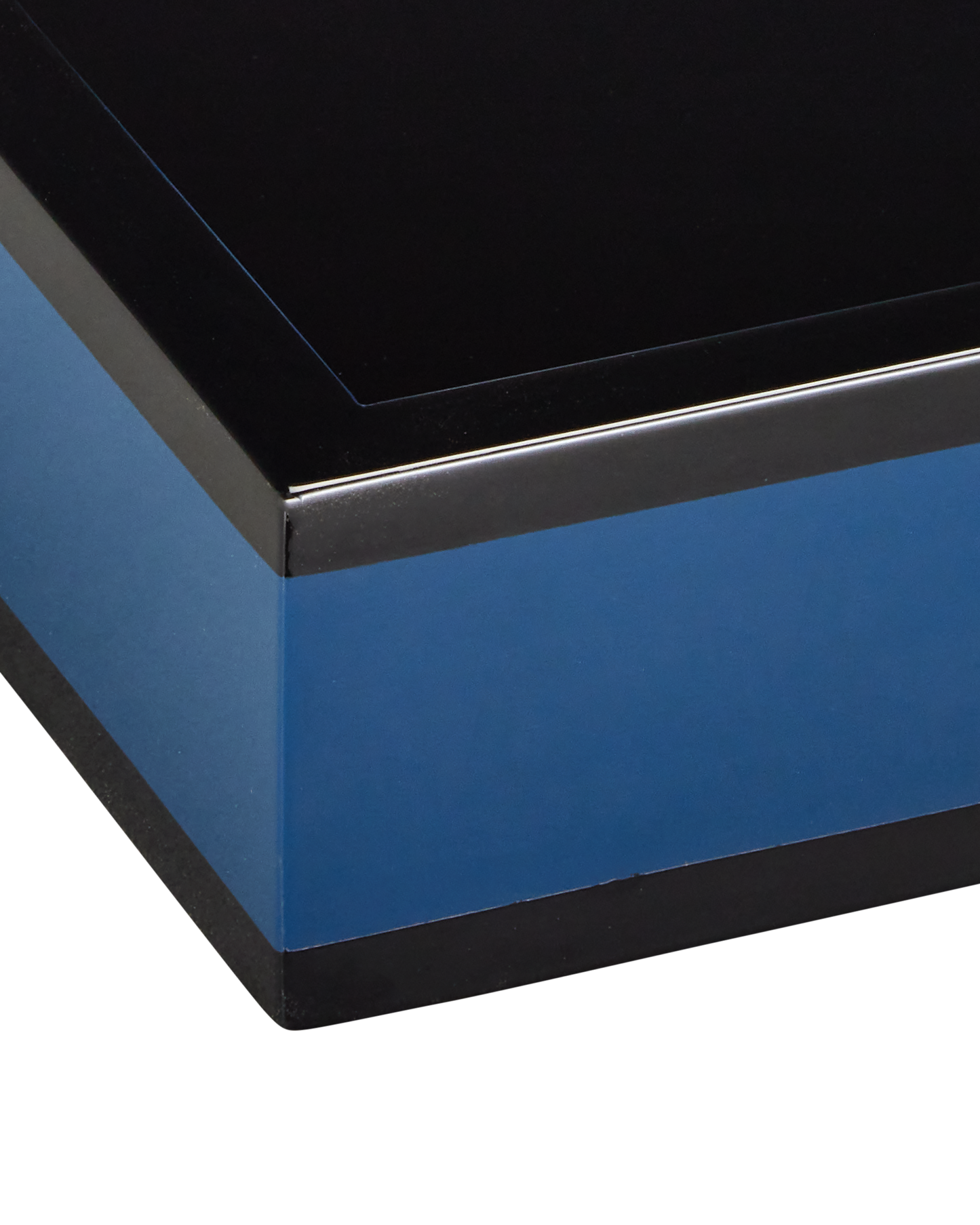 Navy Lacquer Tray Set of 2.