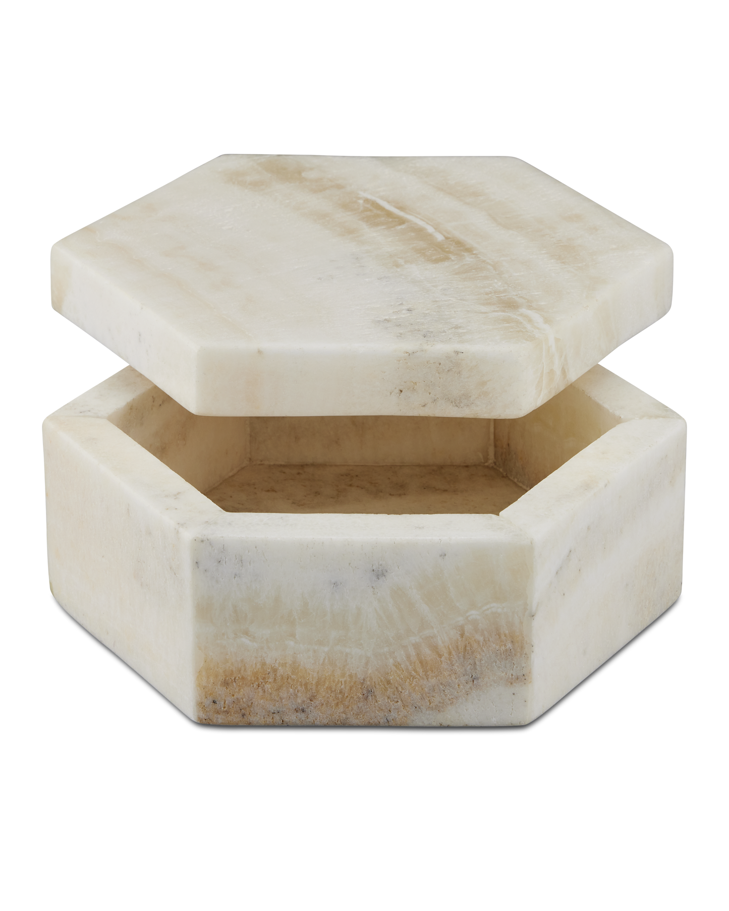 Arco Natural Onyx Hexagon Box.