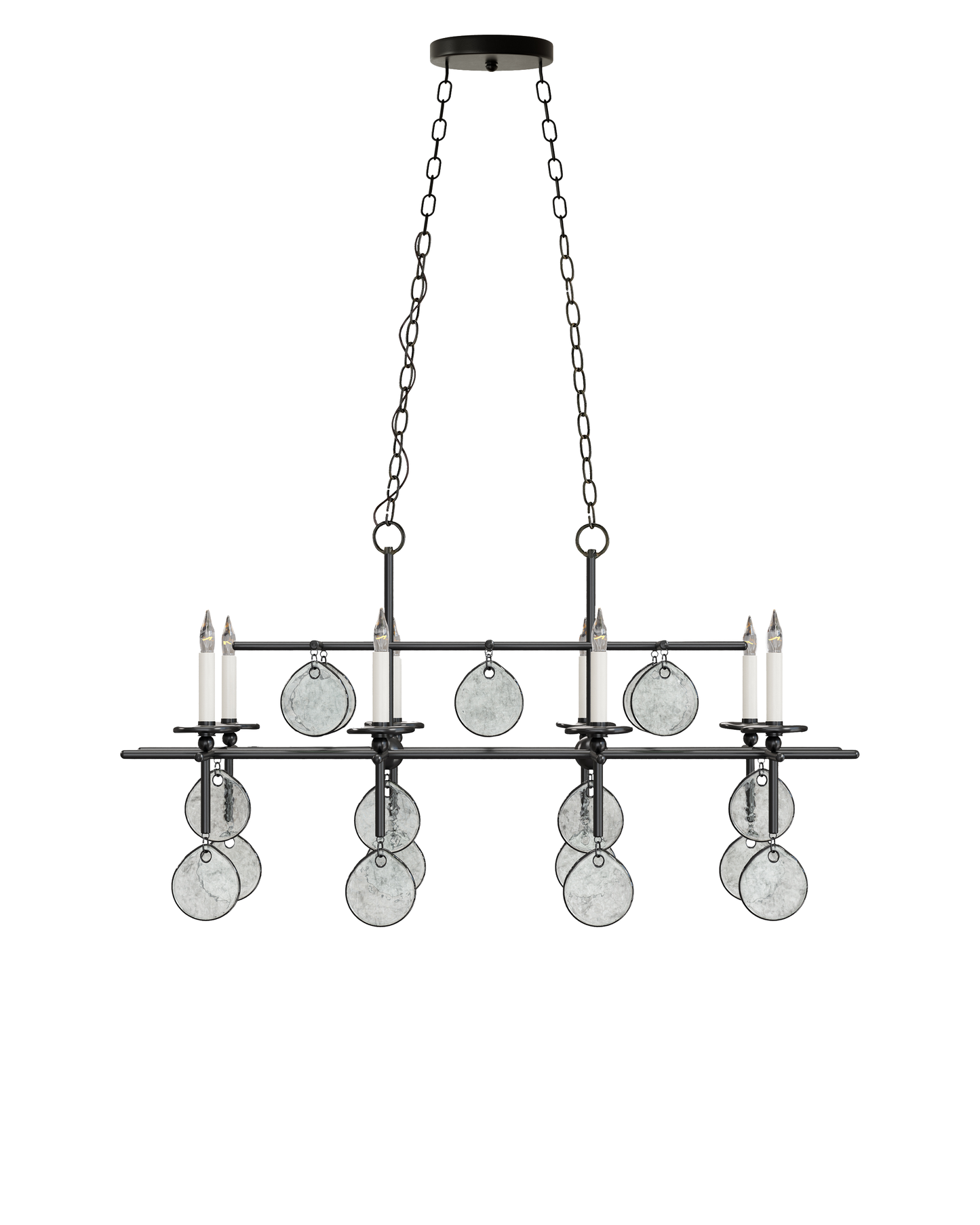 Sethos Black Rectangular Chandelier.