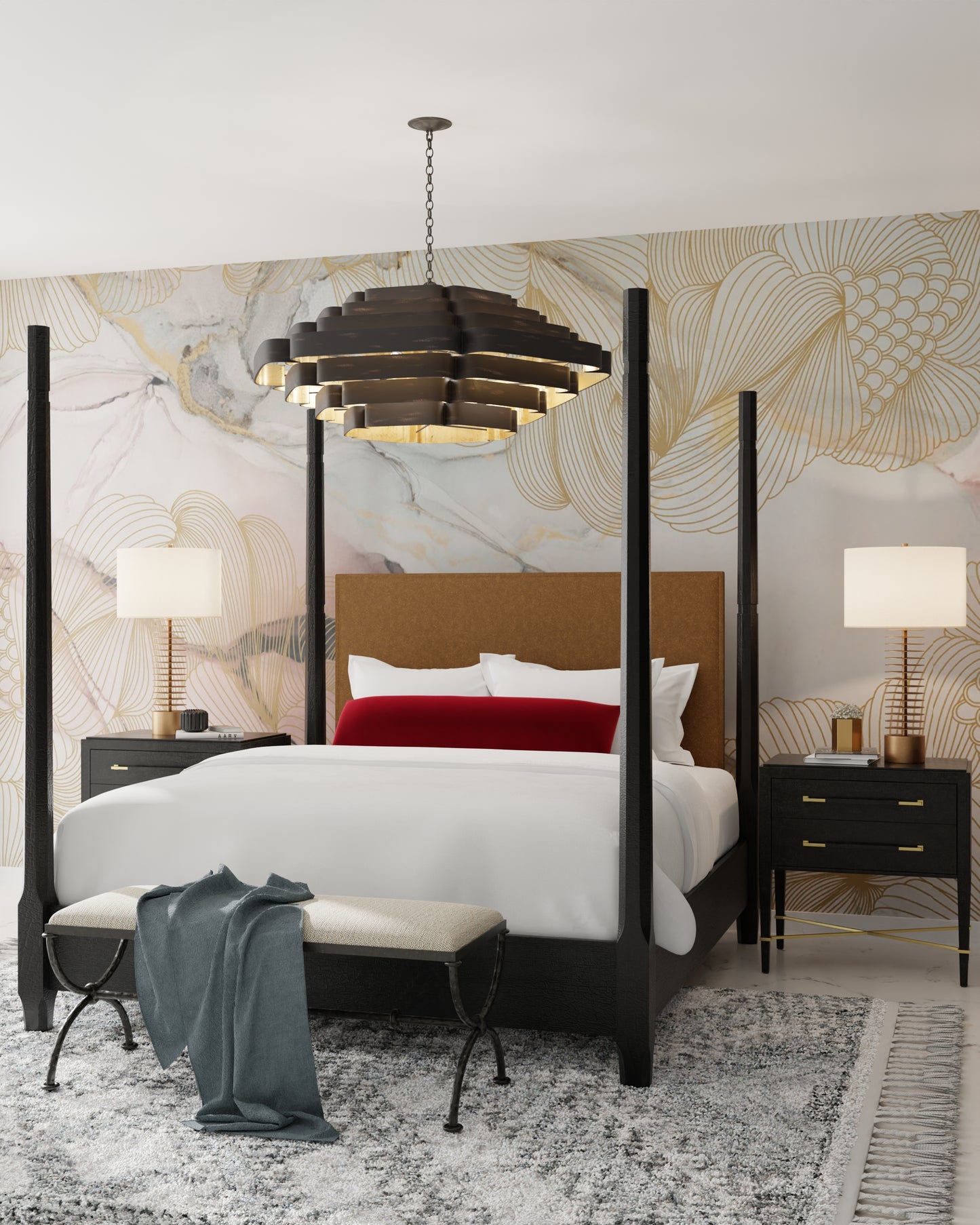 Bailey Black Chandelier.