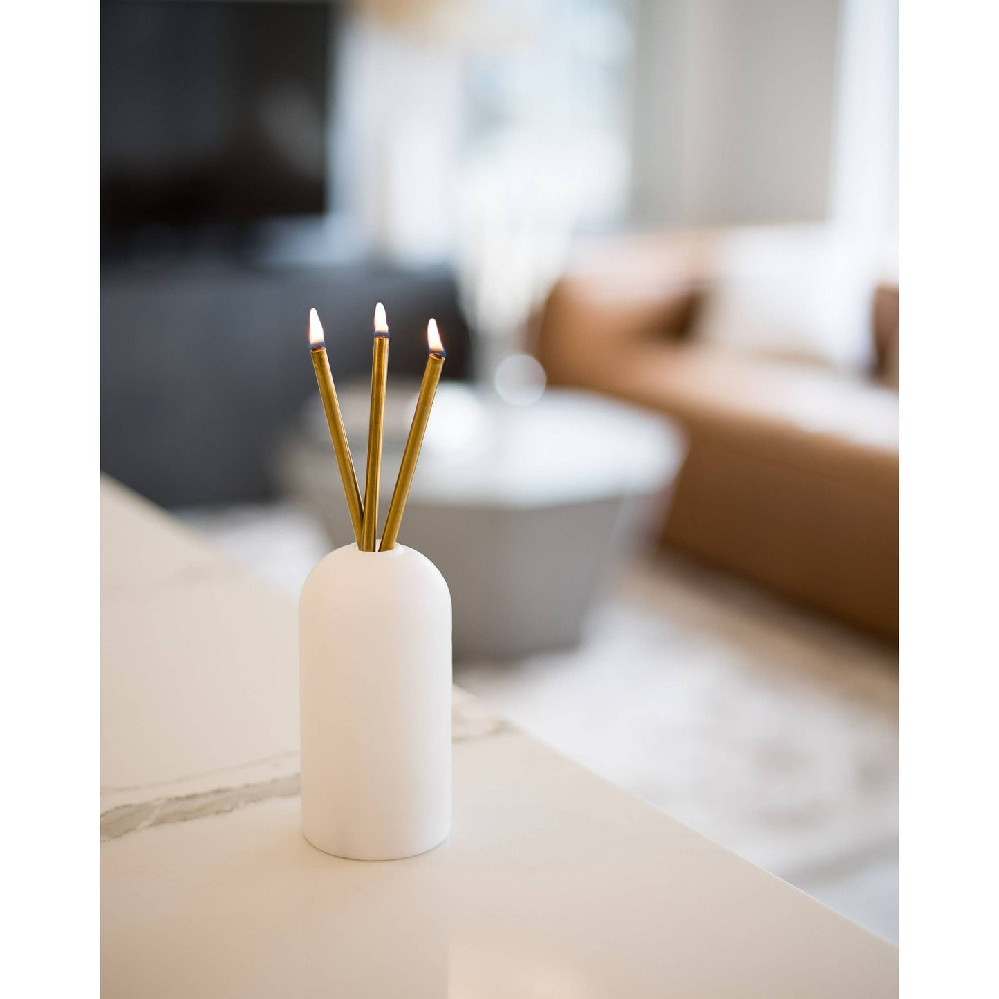 Gold Everlasting Candle – Reusable Steel Candles.