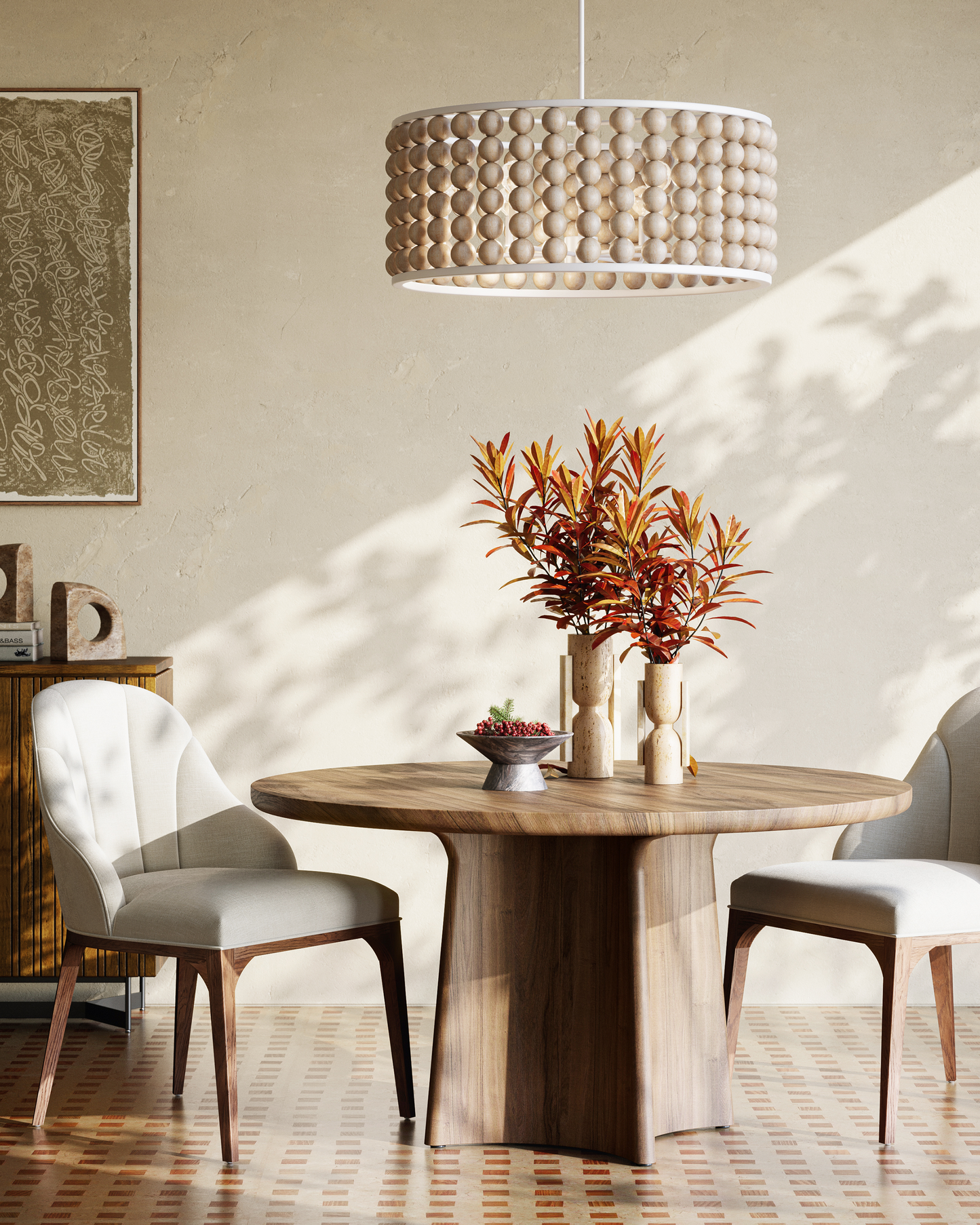 Stone Vase, Face to Face Set of 2.