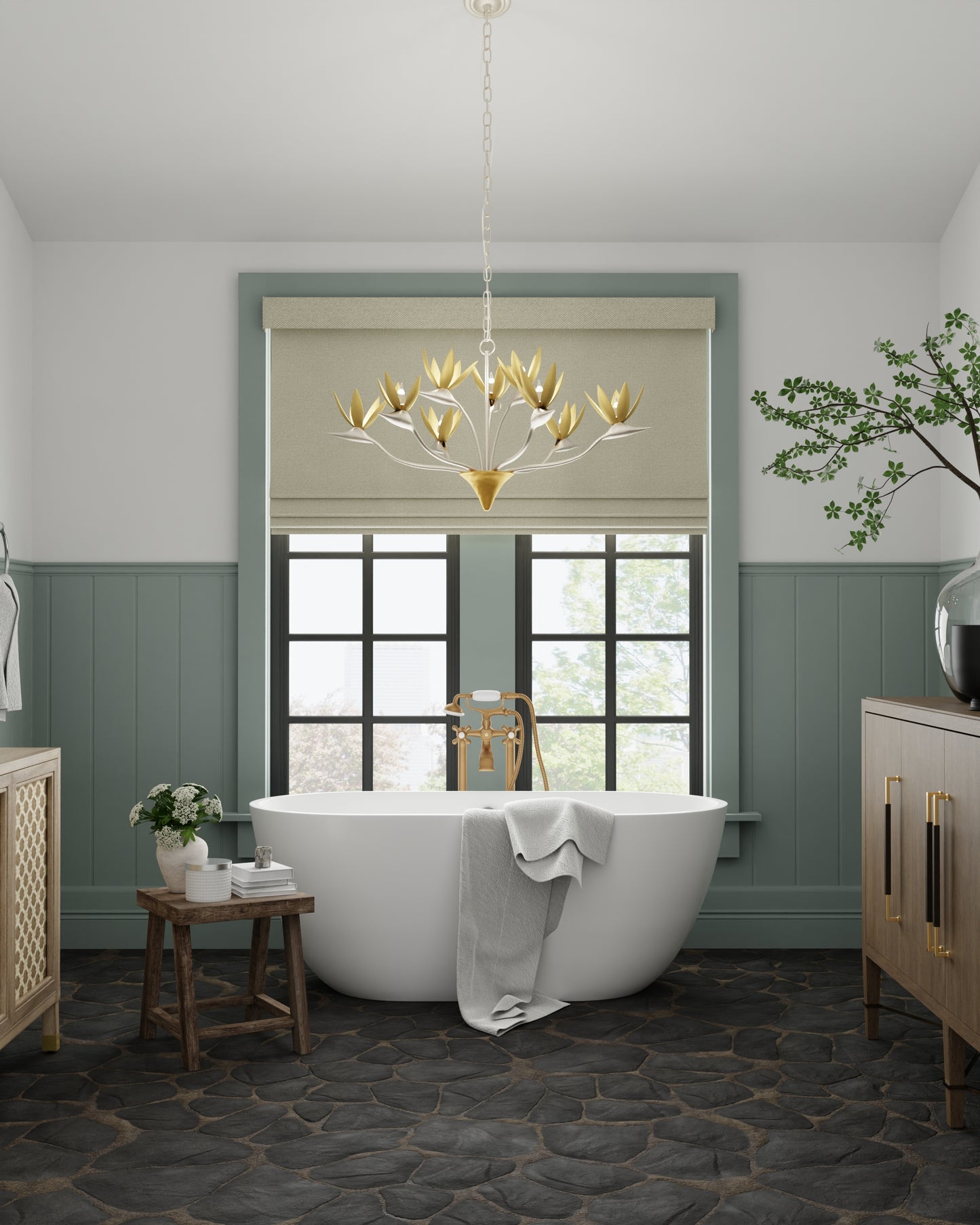 Paradiso Silver & Gold Chandelier.