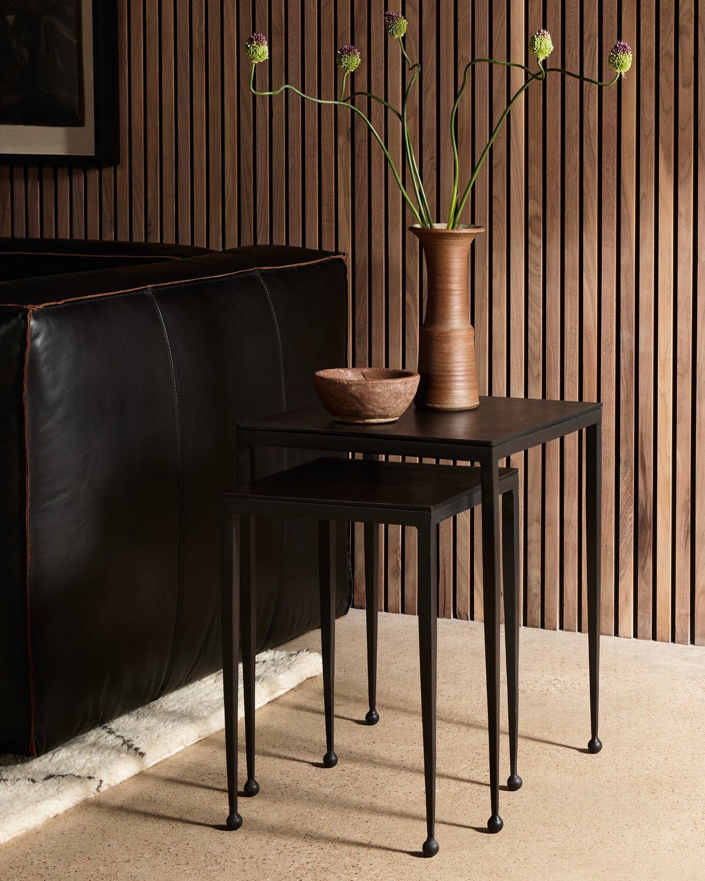Dalston Nesting End Table Set - Antique Rust.
