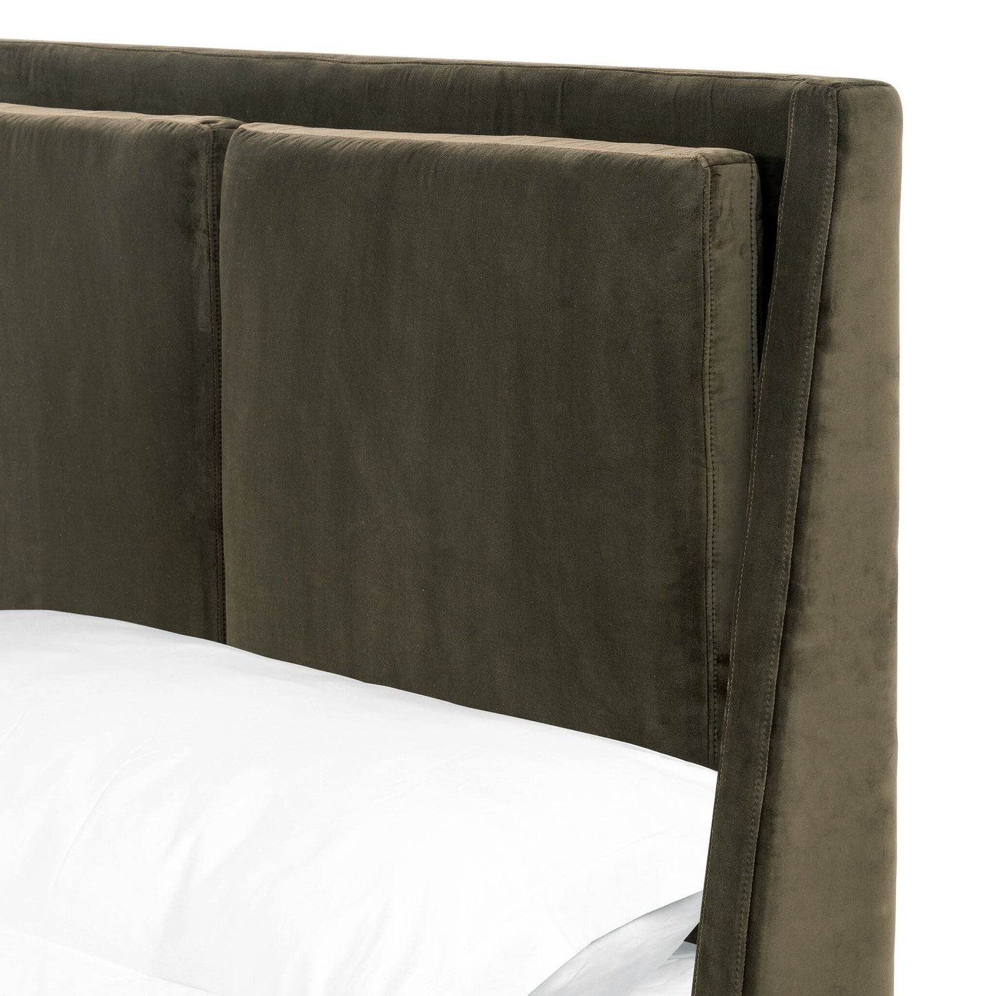 Potter Queen Bed - Surrey Olive.