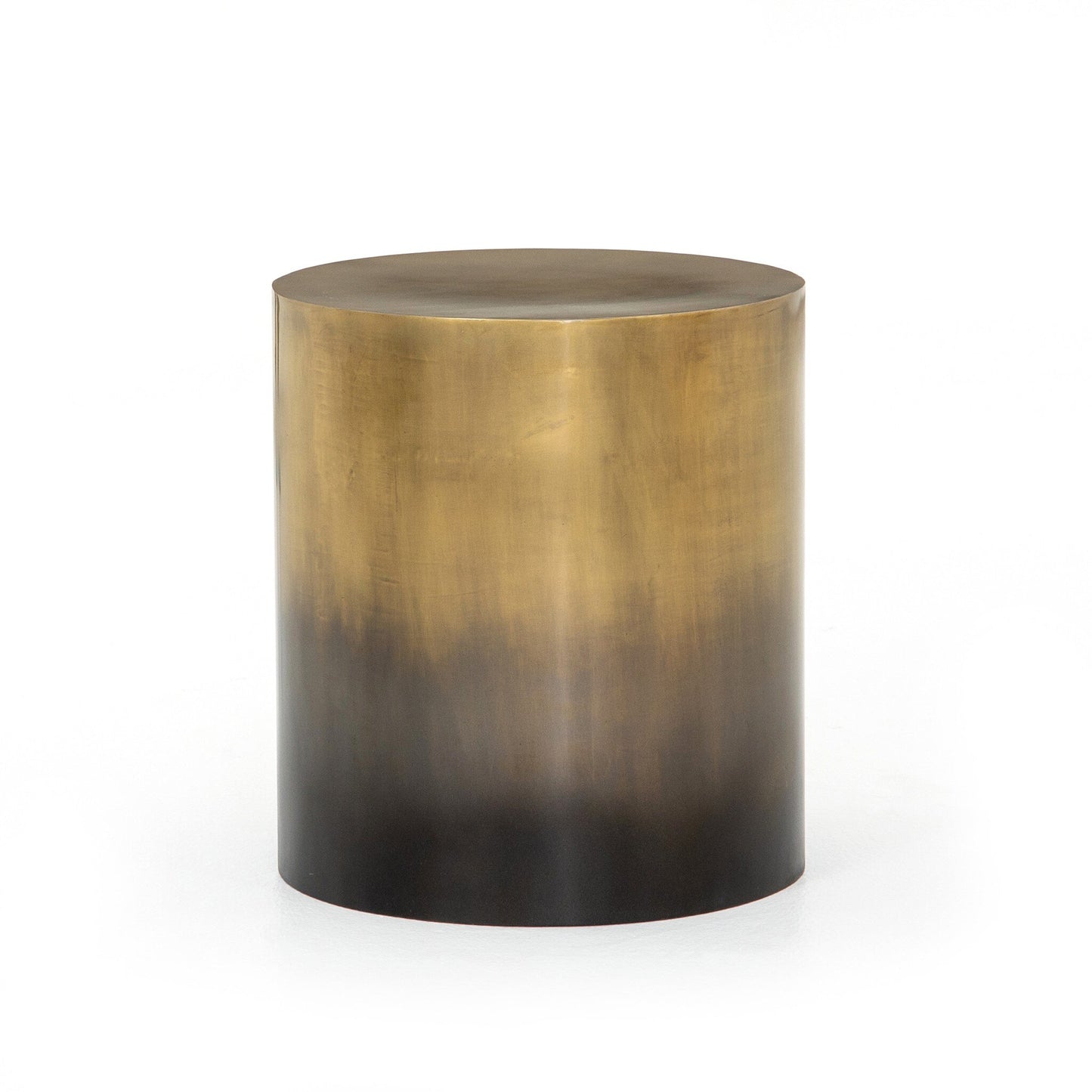 Cameron End Table - Ombre Antique Brass.