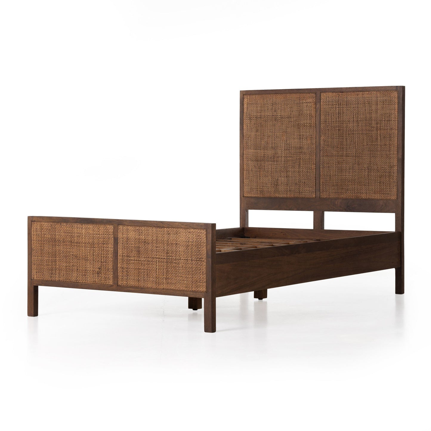 Sydney Twin Bed - Brown Wash.