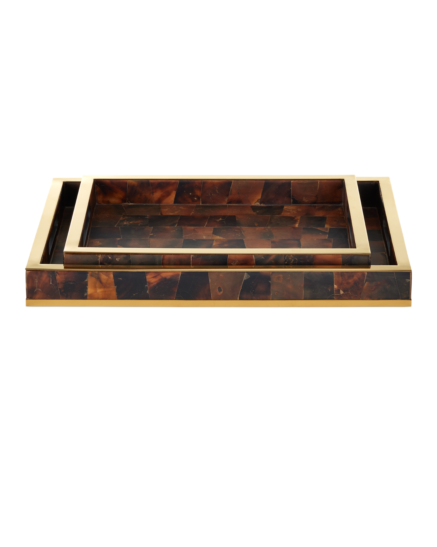 Casey Brown Tray Set of 2.