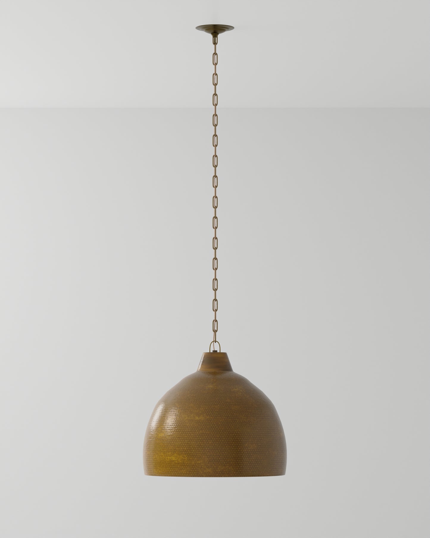 Earthshine Large Brass Pendant.