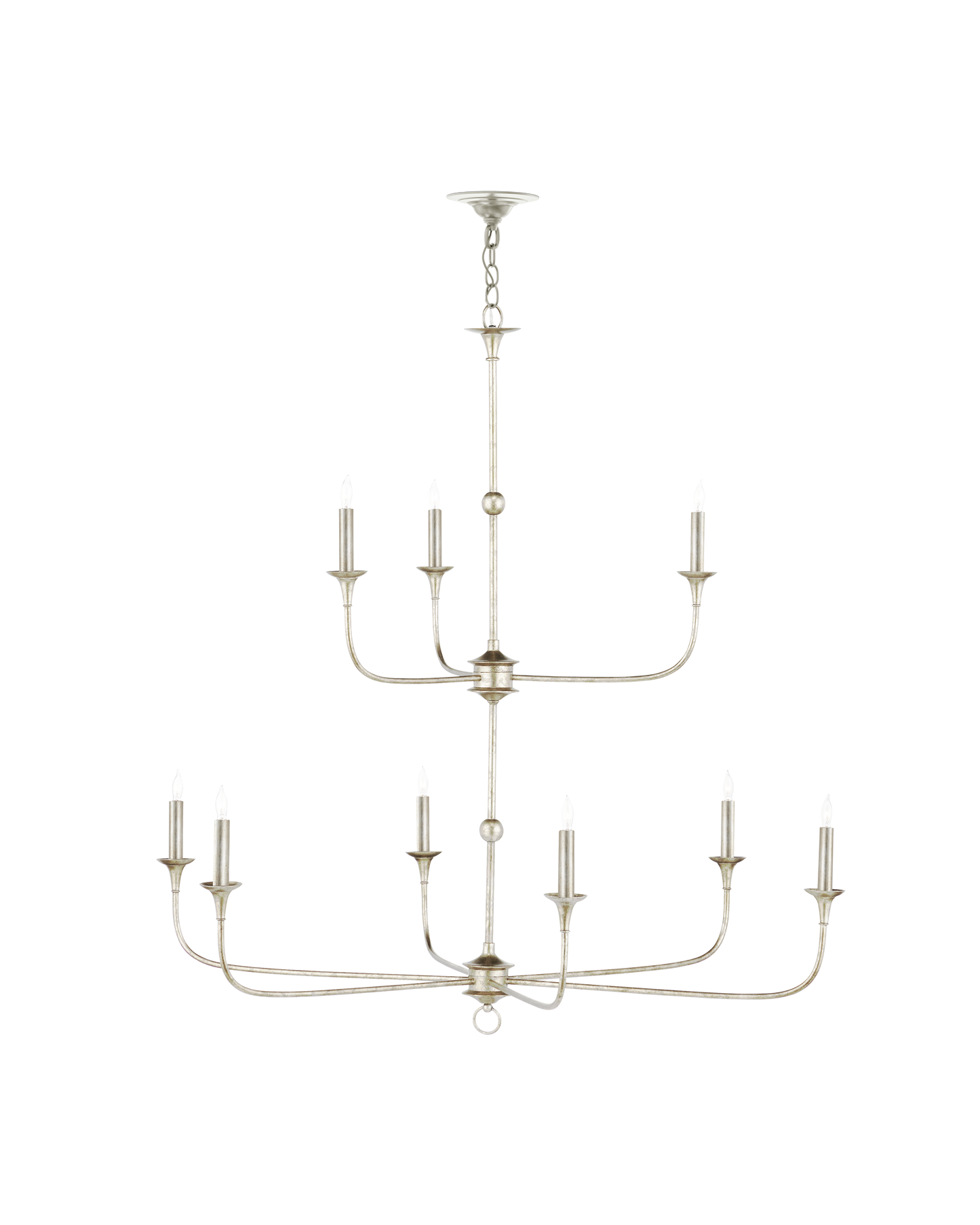 Nottaway Two-Tier Champagne Chandelier.