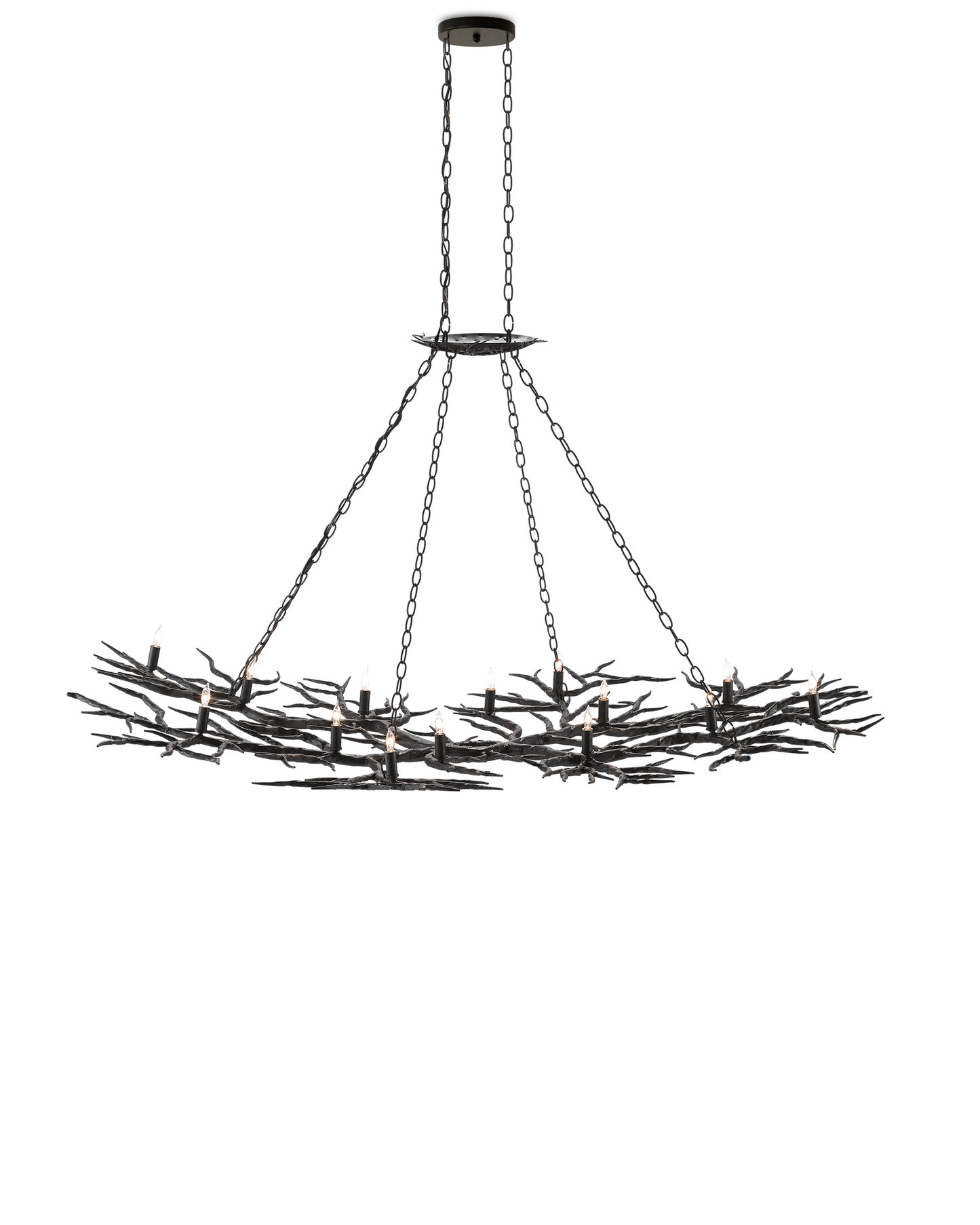 Rainforest Large Bronze Chandelier.