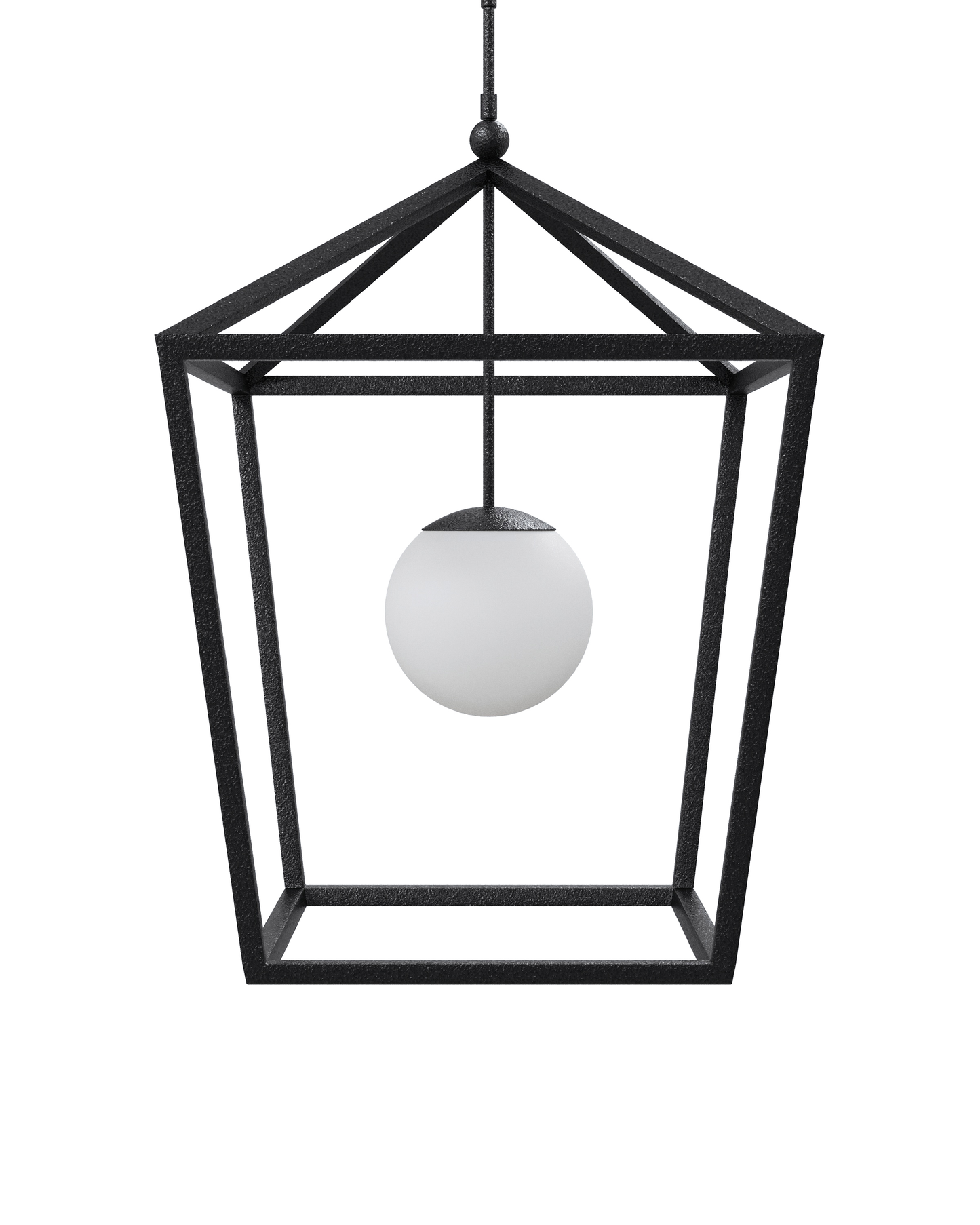 Denison Large Black Outdoor Lantern.