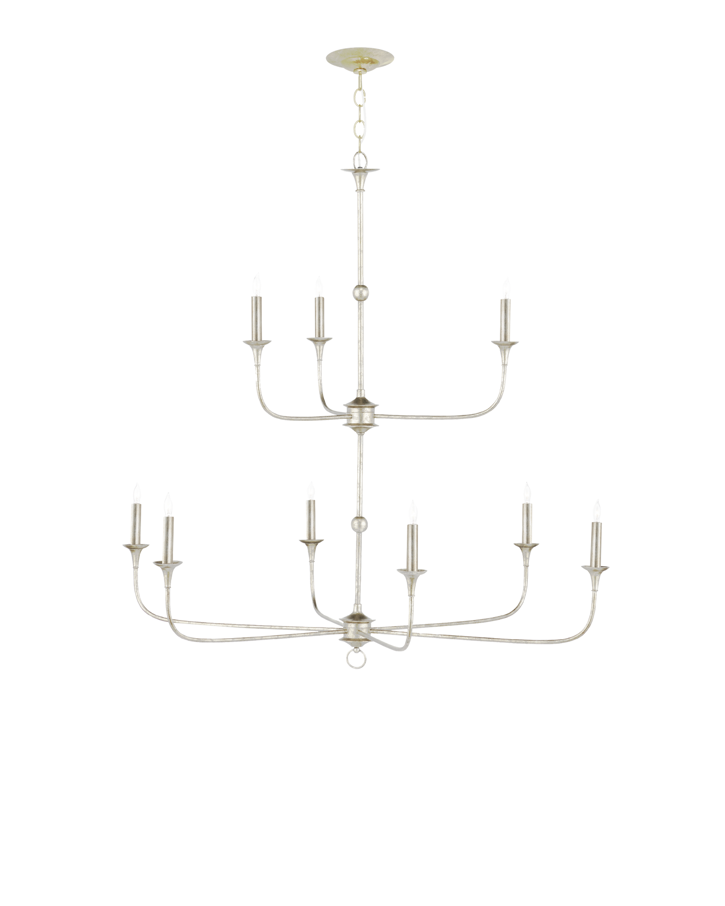 Nottaway Two-Tier Champagne Chandelier.