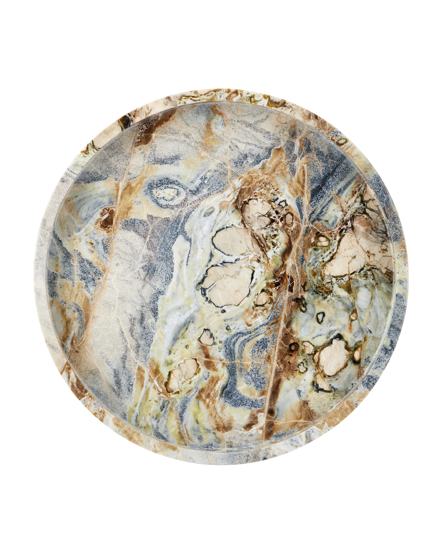 Freya Floral Jade Marble Tray.