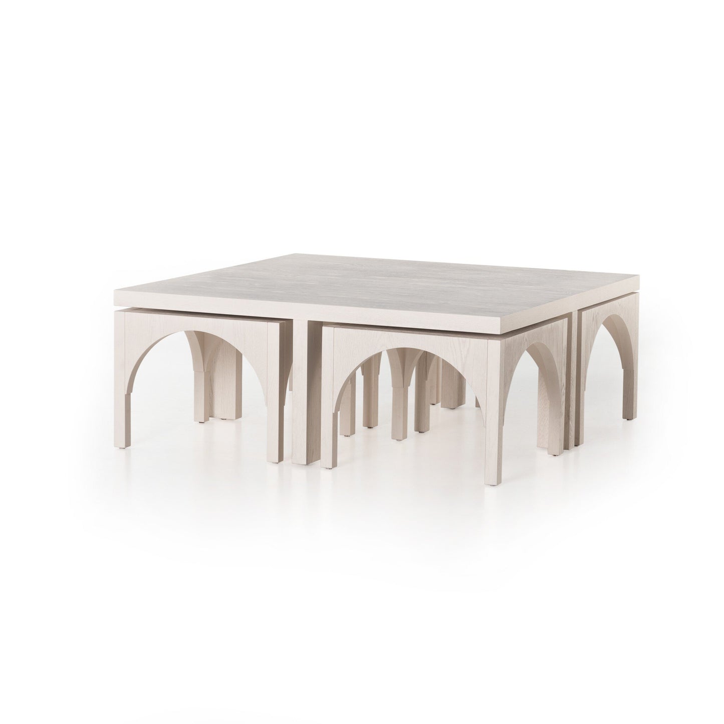 Amara Coffee Table - Off White Oak