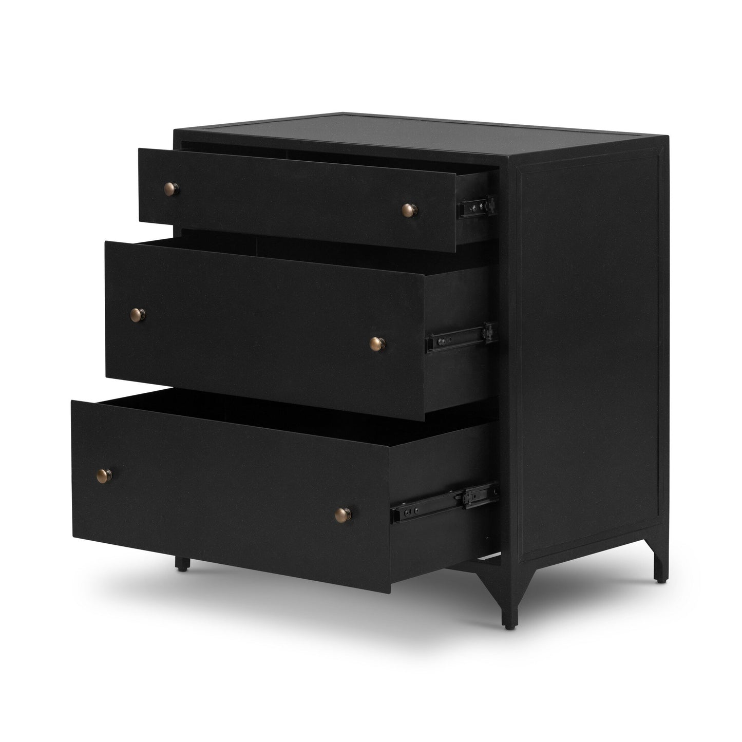 Belmont Large Storage Nightstand - Black.