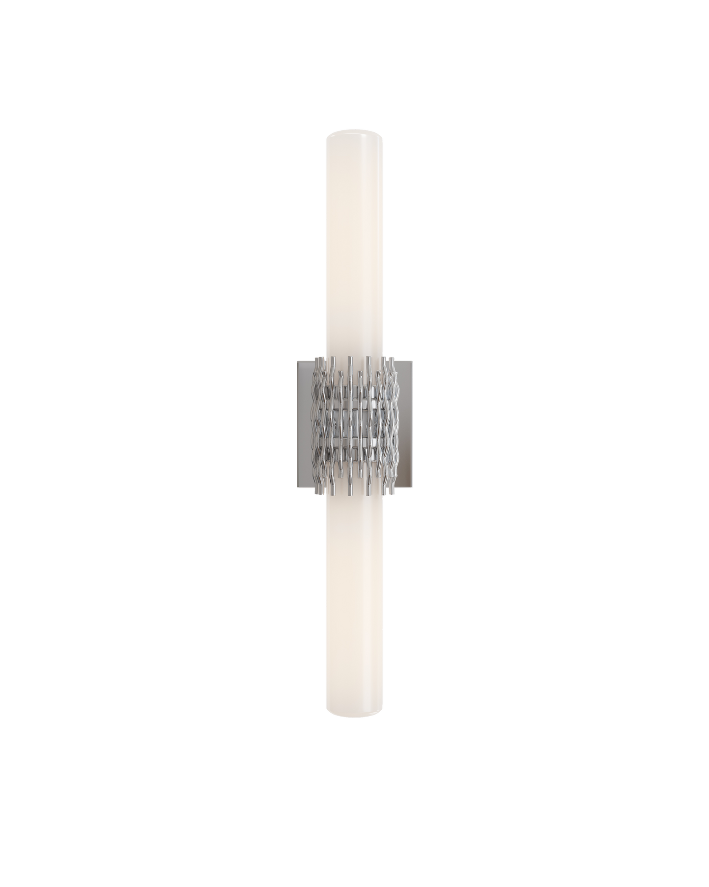 Brietta Nickel Bath Wall Sconce.