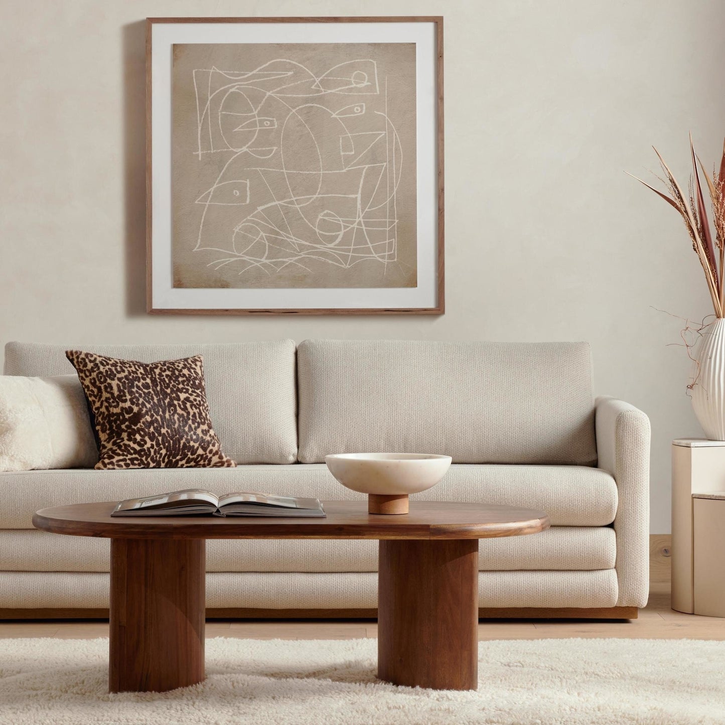 Paden Coffee Table - Seasoned Brown Acacia.