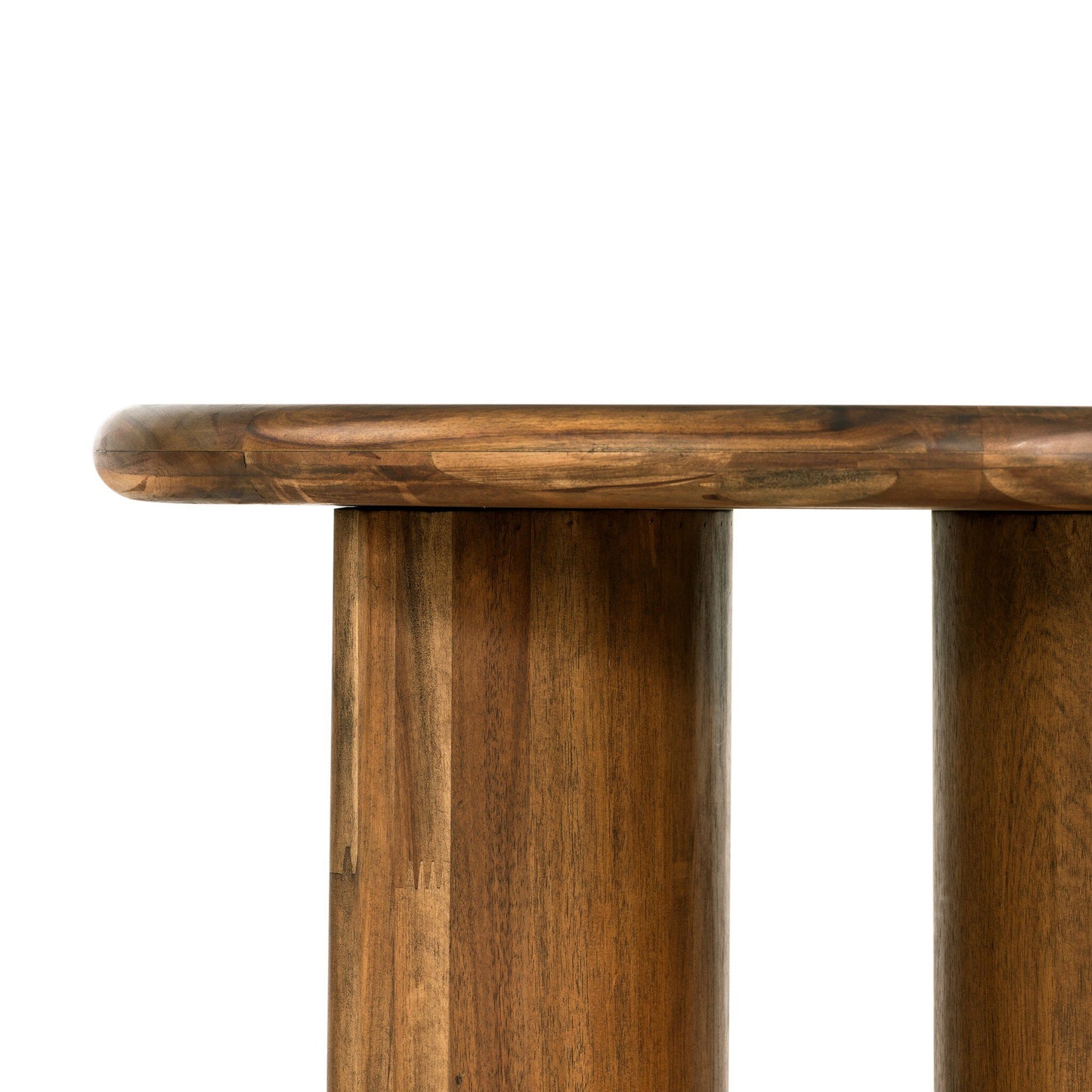 Paden End Table - Seasoned Brown Acacia.