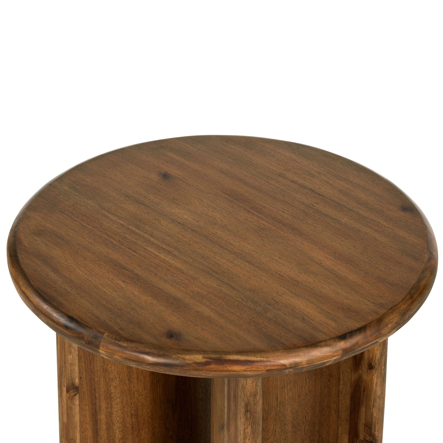 Paden End Table - Seasoned Brown Acacia.