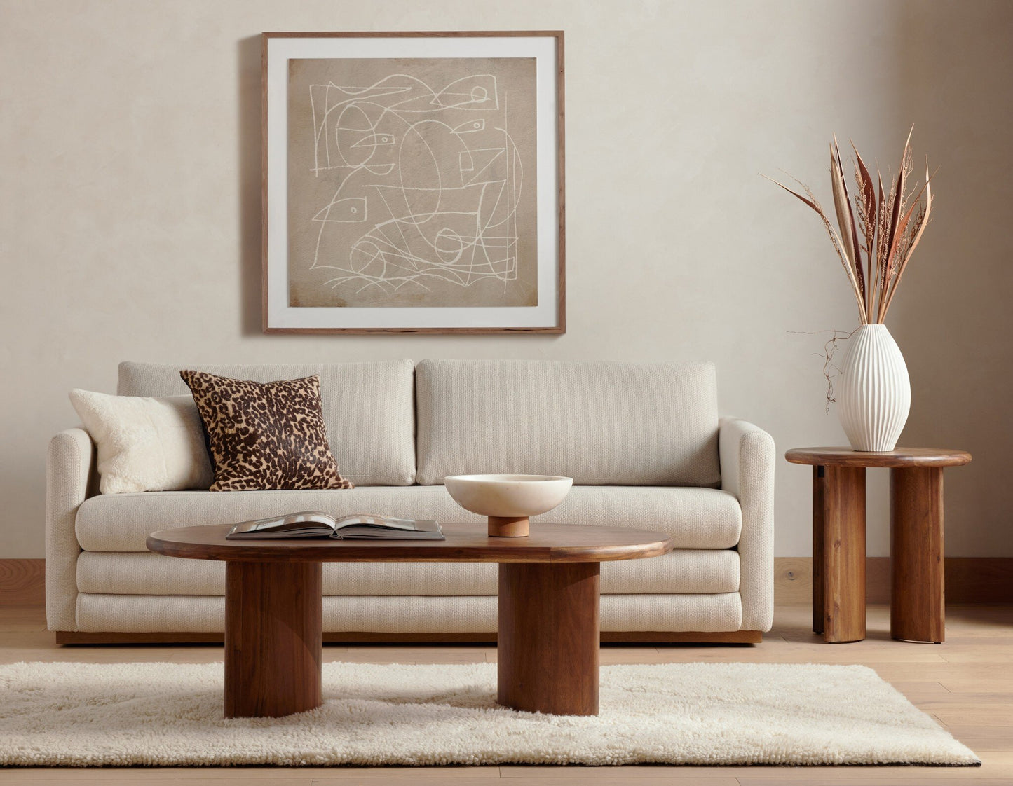 Paden End Table - Seasoned Brown Acacia.
