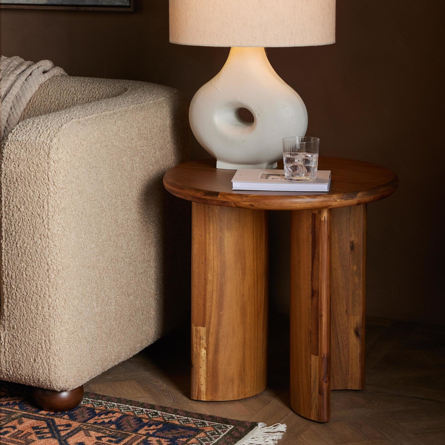 Paden End Table - Sandy Acacia.