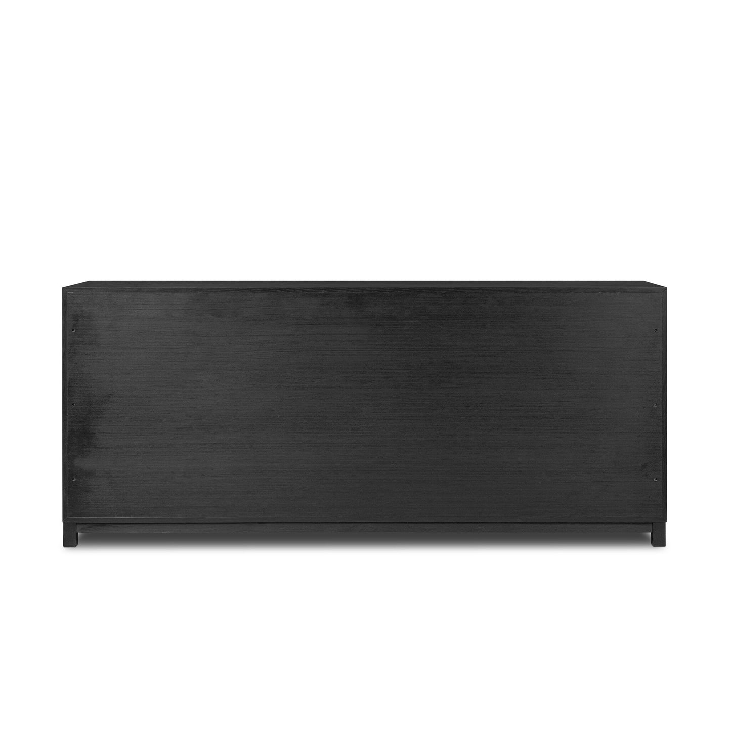 Millie 6 Drawer Dresser - Drifted Matte Black Veneer.