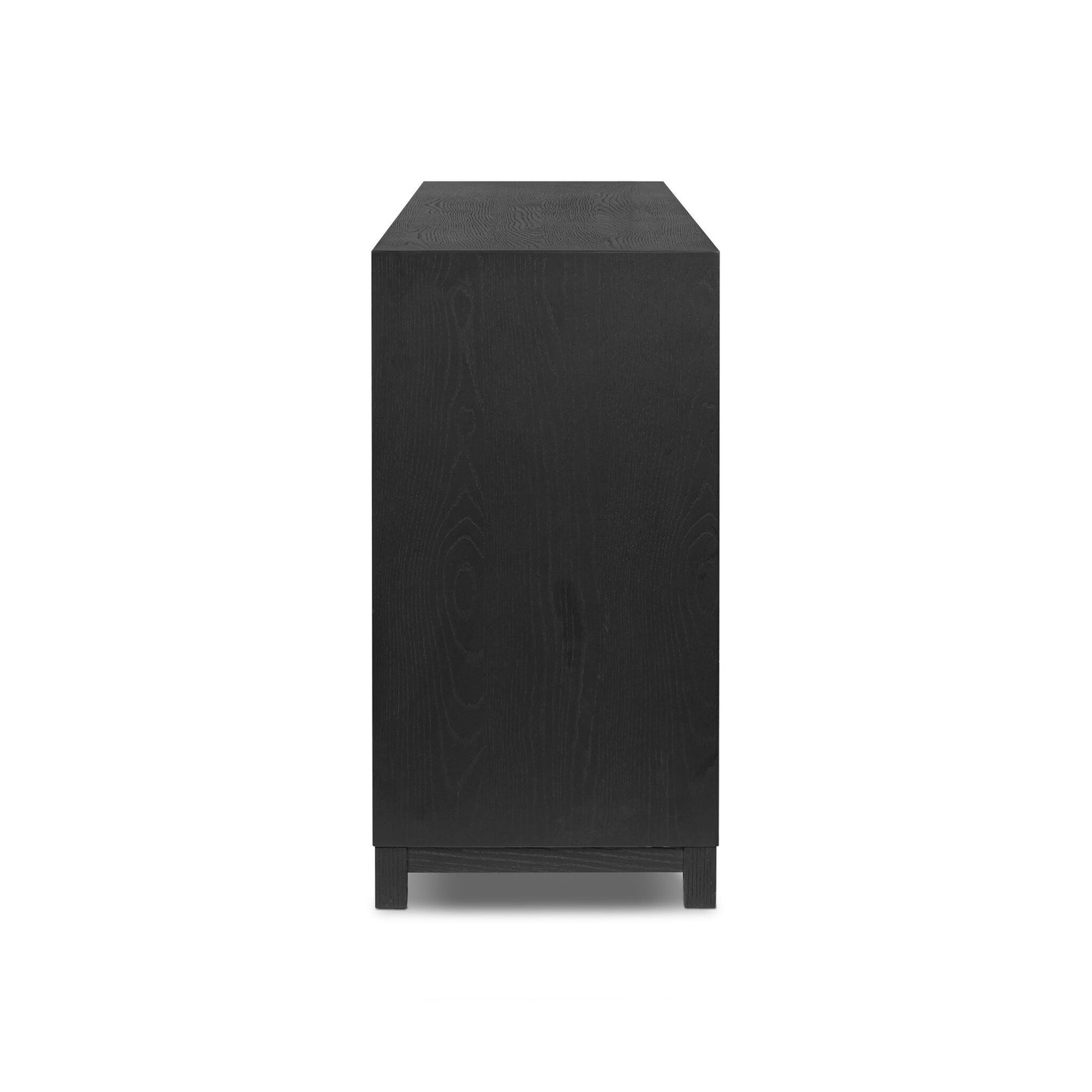Millie 6 Drawer Dresser - Drifted Matte Black Veneer.