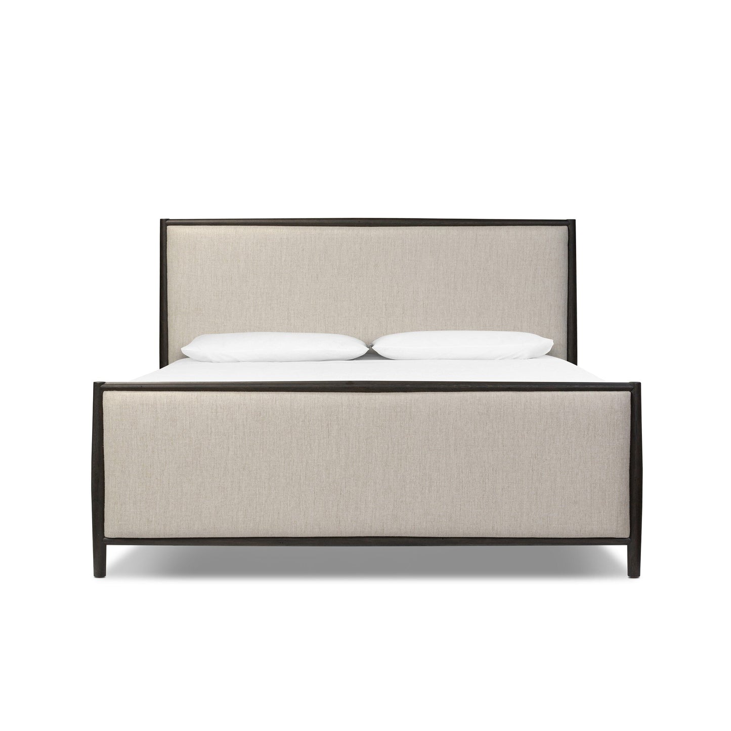 Glenview King Bed Cracked Smoked Black Veneer - Essence Natural.