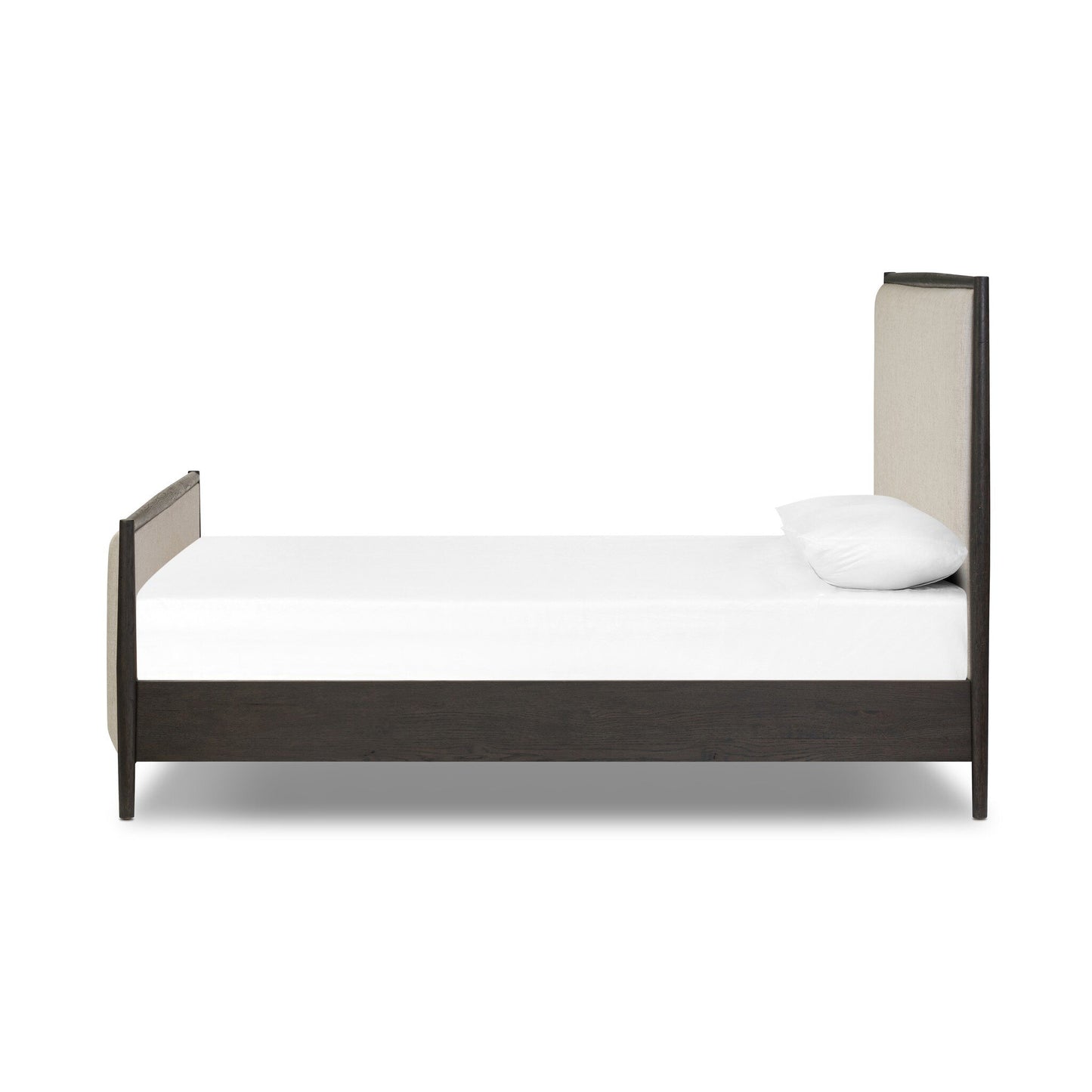 Glenview King Bed Cracked Smoked Black Veneer - Essence Natural.