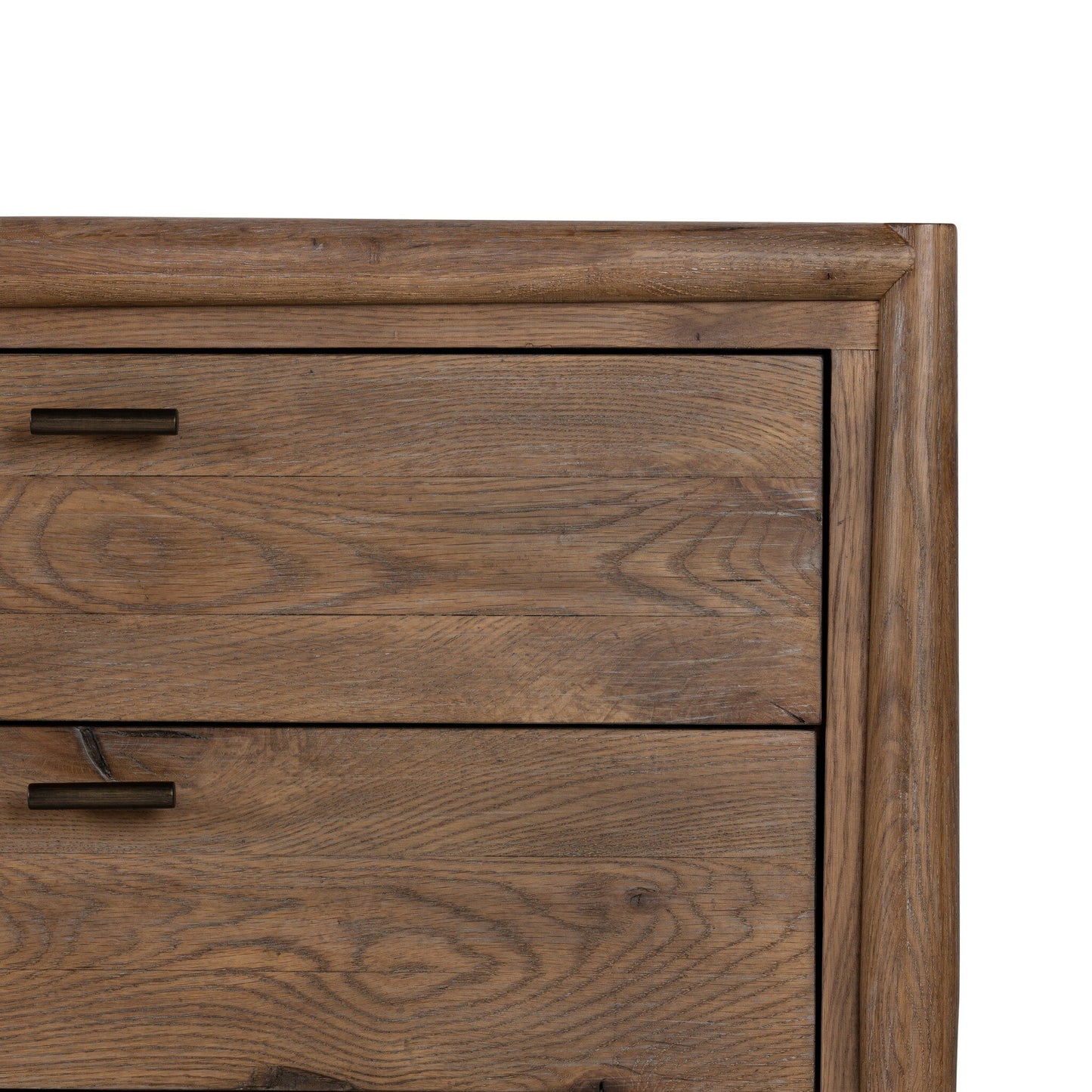 Glenview 6 Drawer Dresser - Weathered Oak Veneer.