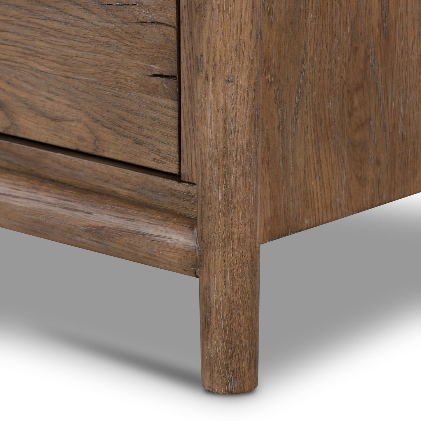 Glenview 6 Drawer Dresser - Weathered Oak Veneer.
