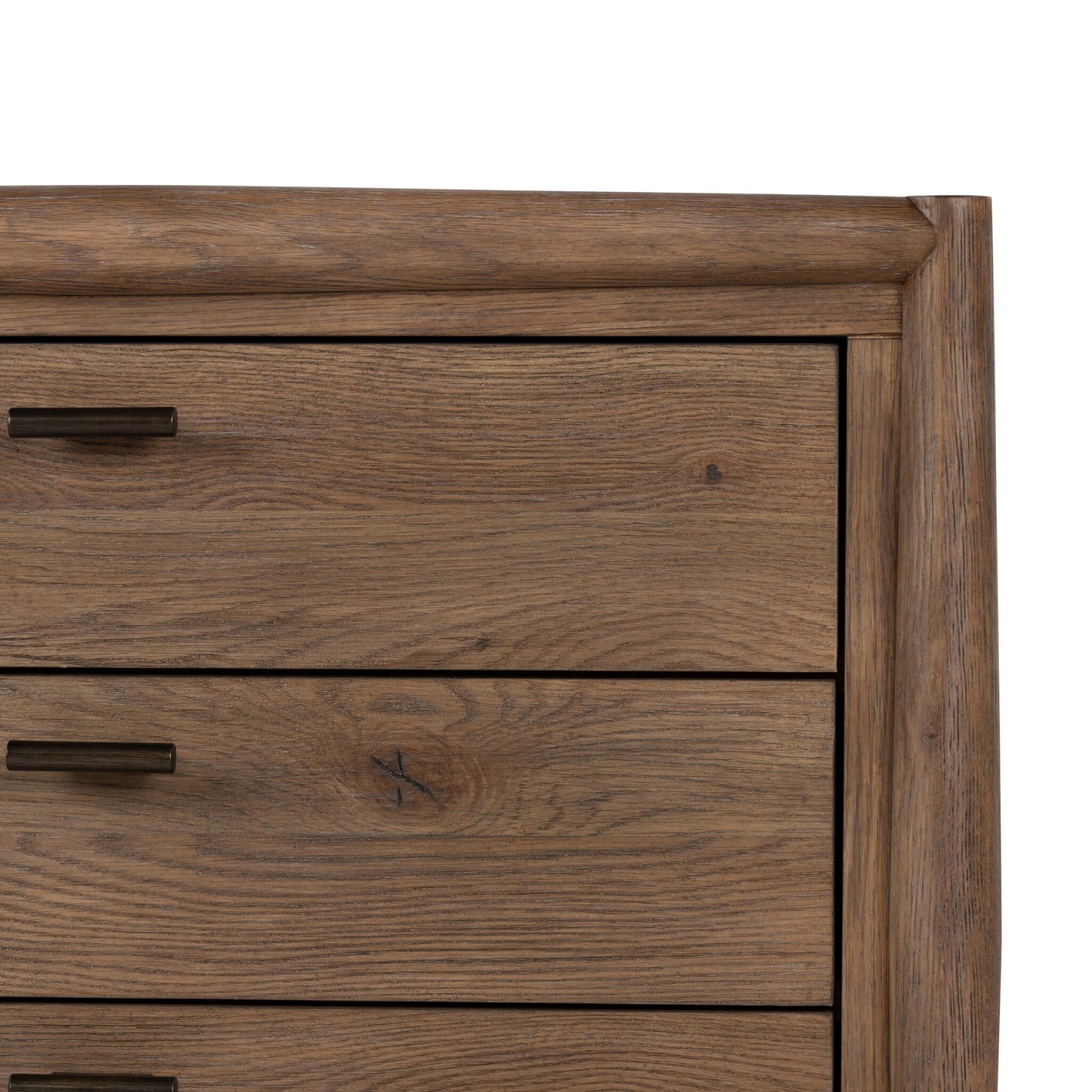 Glenview Nightstand - Weathered Oak Veneer.