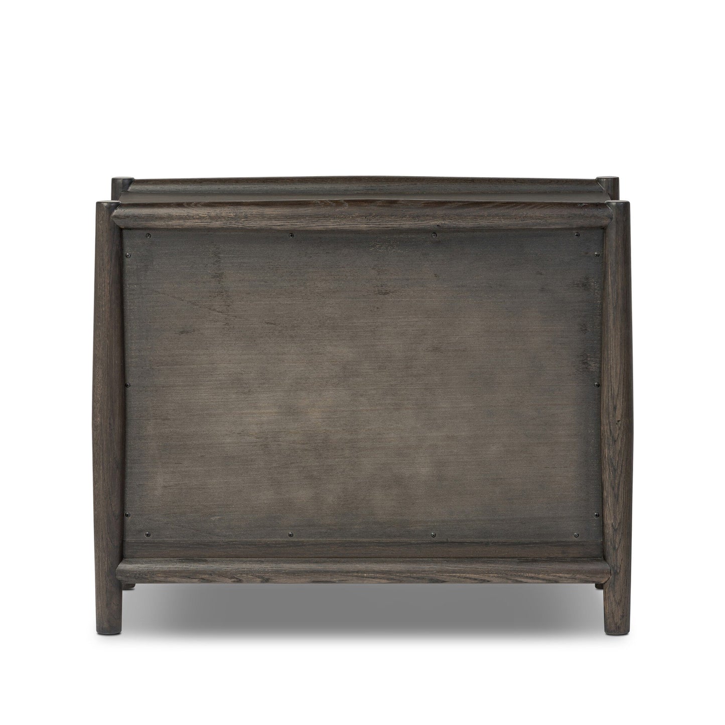 Glenview Nightstand - Cracked Smoked Black Veneer.