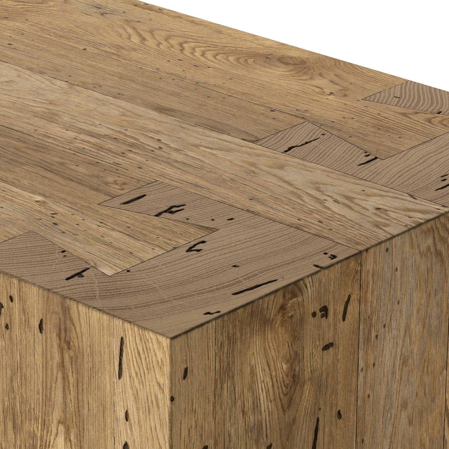 Abaso 6-Drawer Dresser - Rustic Wormwood Oak.