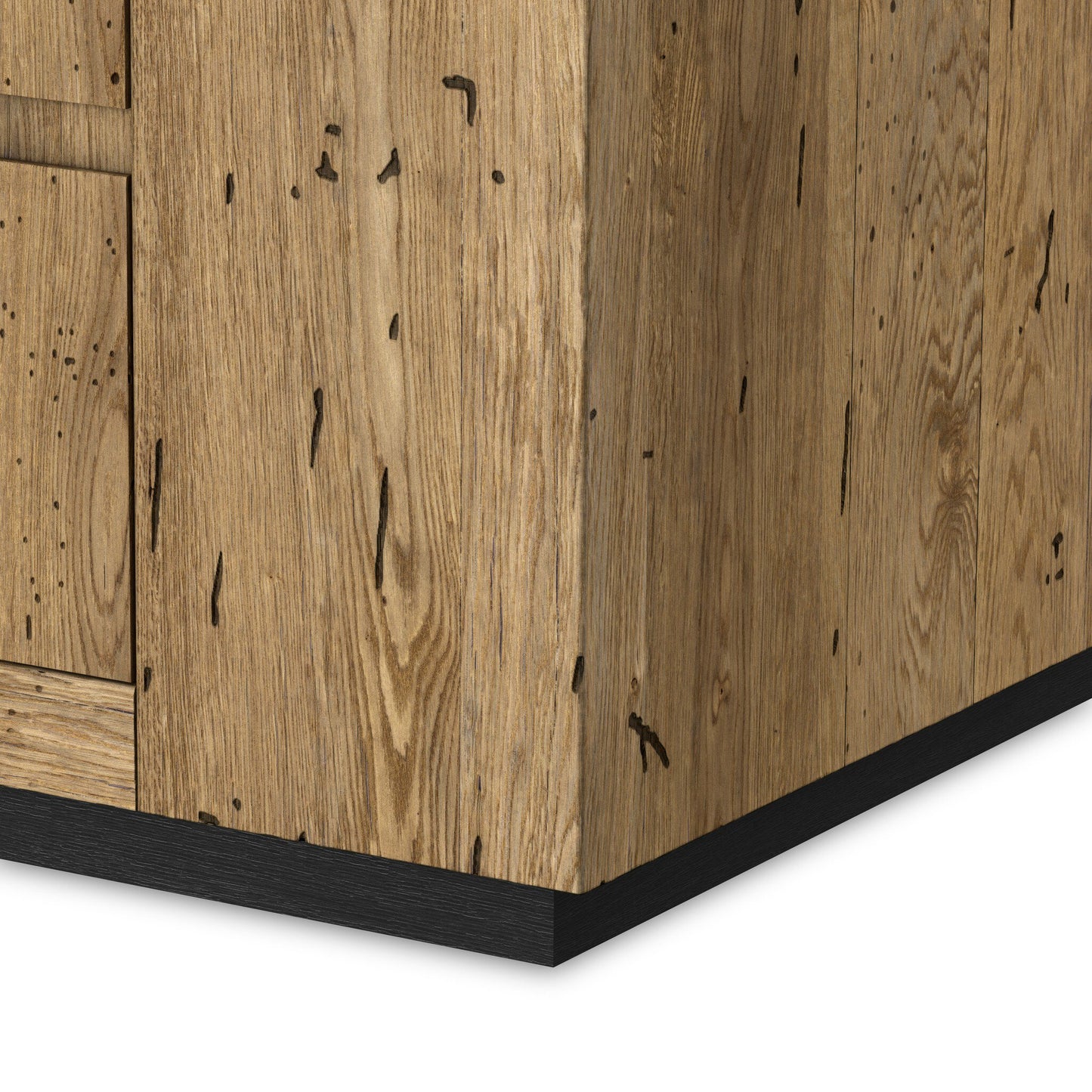 Abaso 6-Drawer Dresser - Rustic Wormwood Oak.