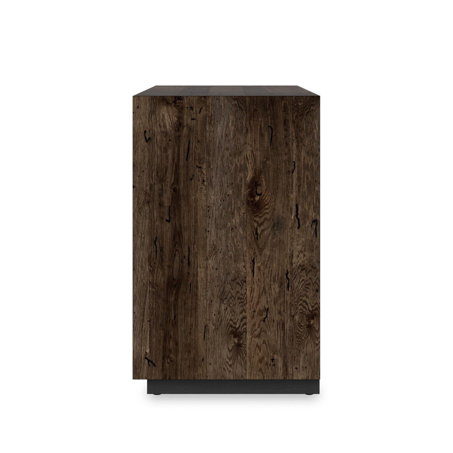 Abaso 6-Drawer Dresser - Ebony Rustic Wormwood Oak.