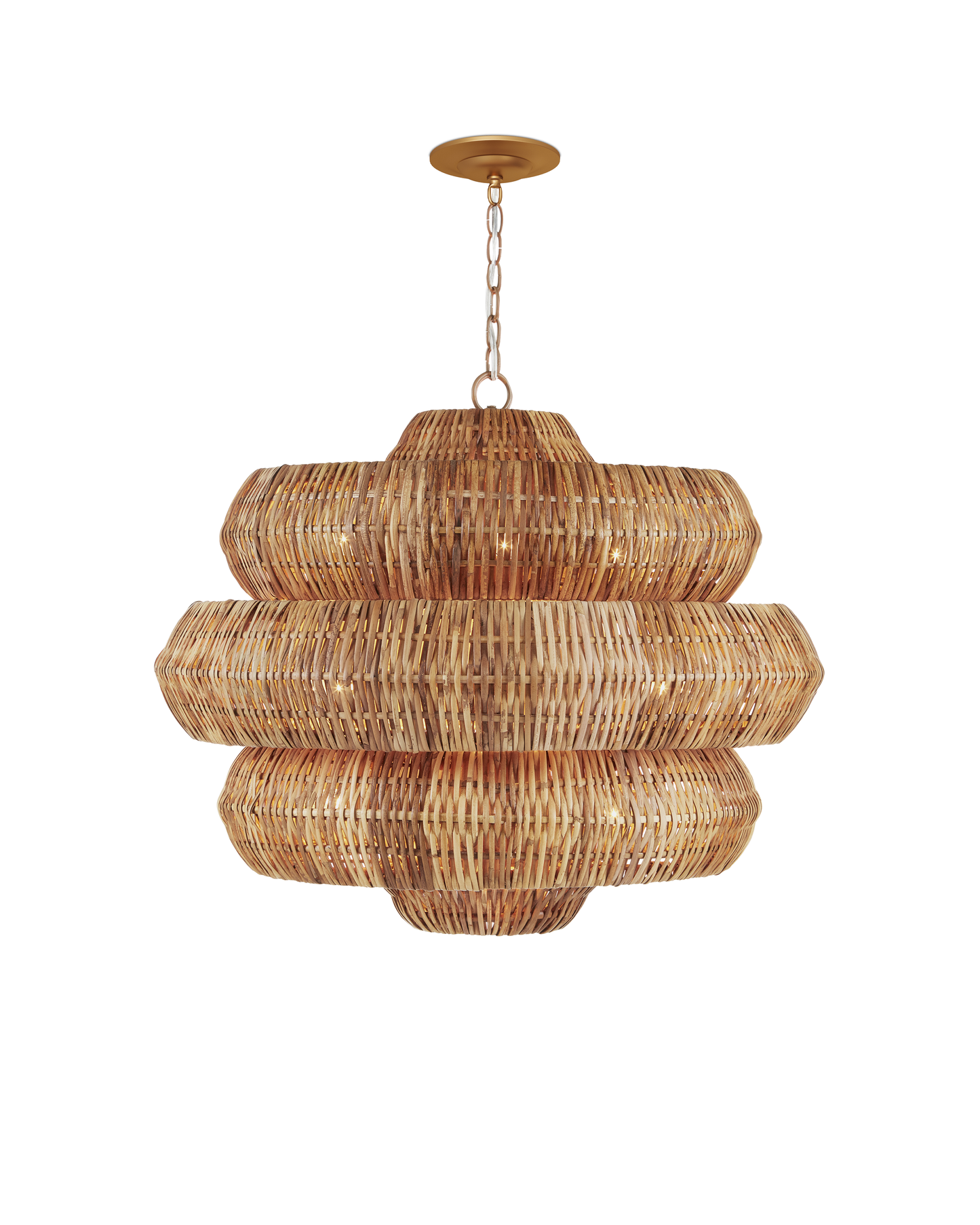Antibes Medium Natural Chandelier.