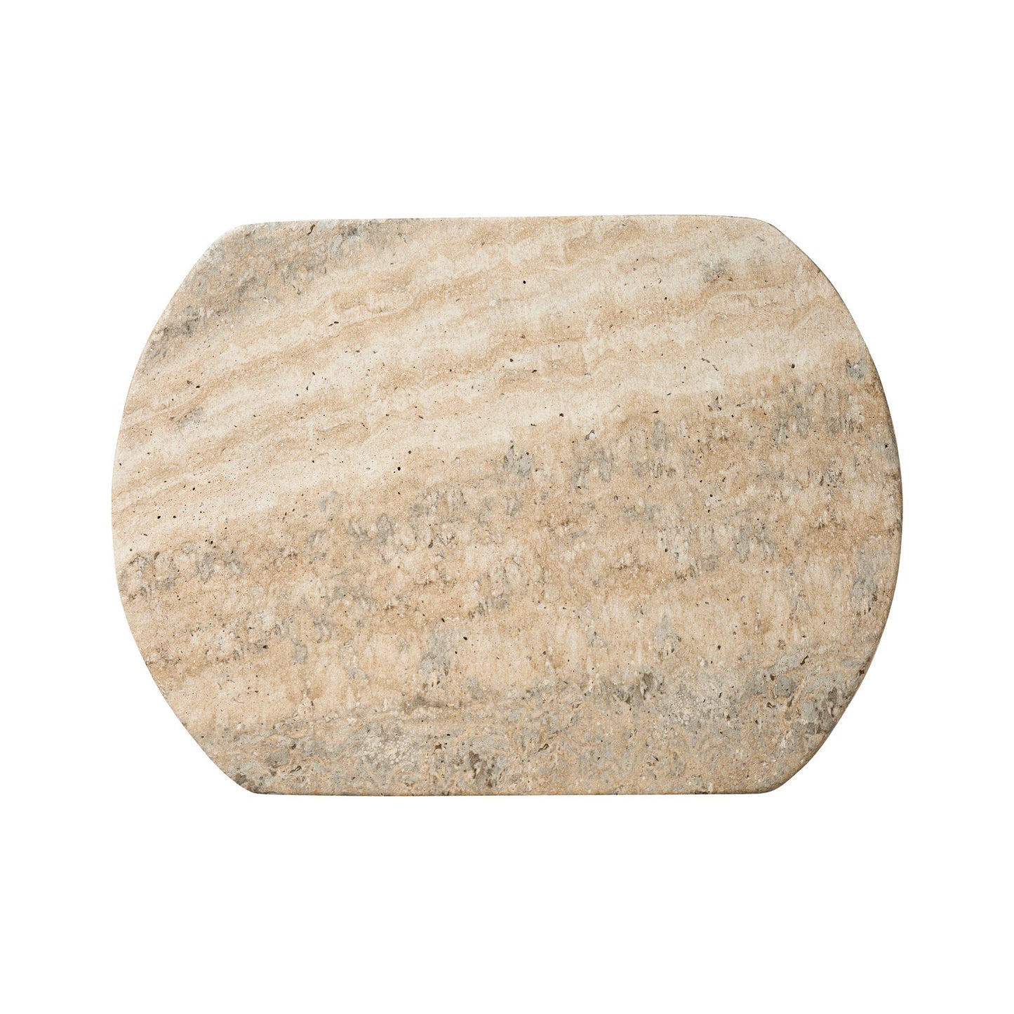Clementine End Table - Textured Sandy Grey.