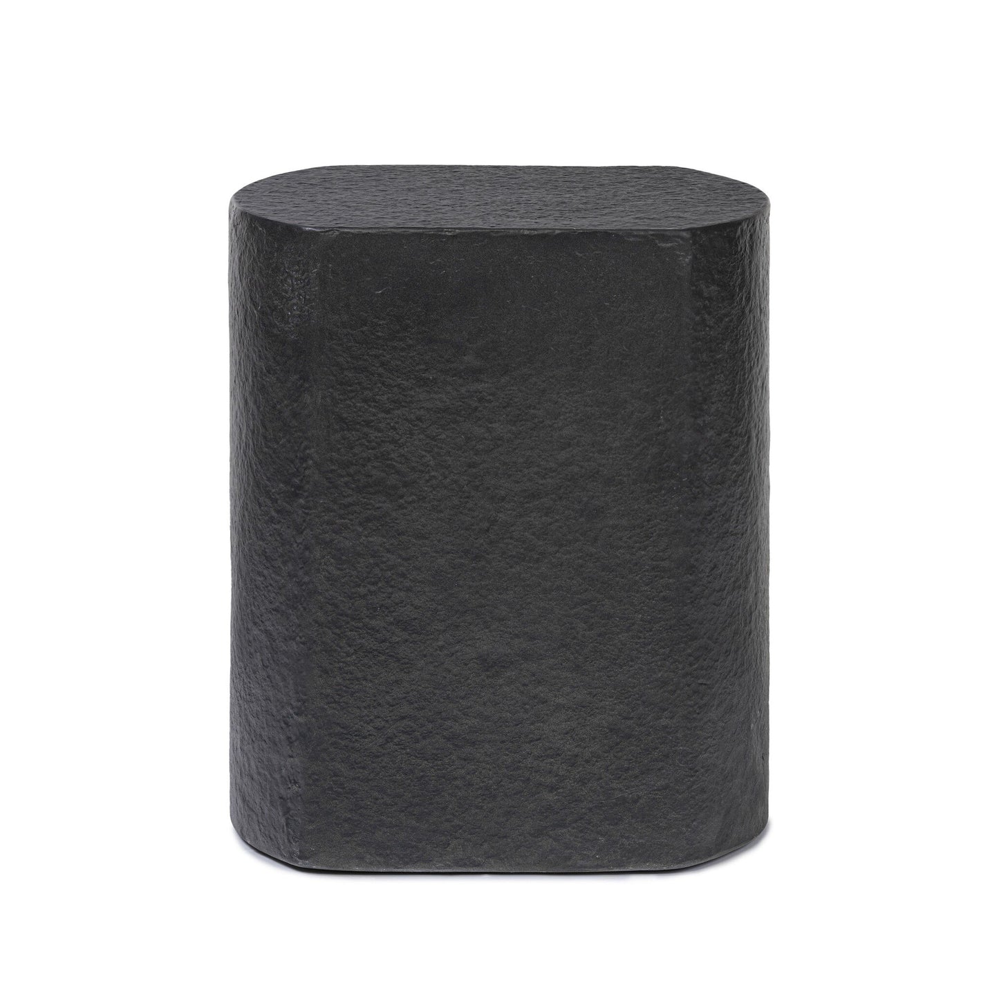 Clementine End Table - Distressed Graphite Concrete.