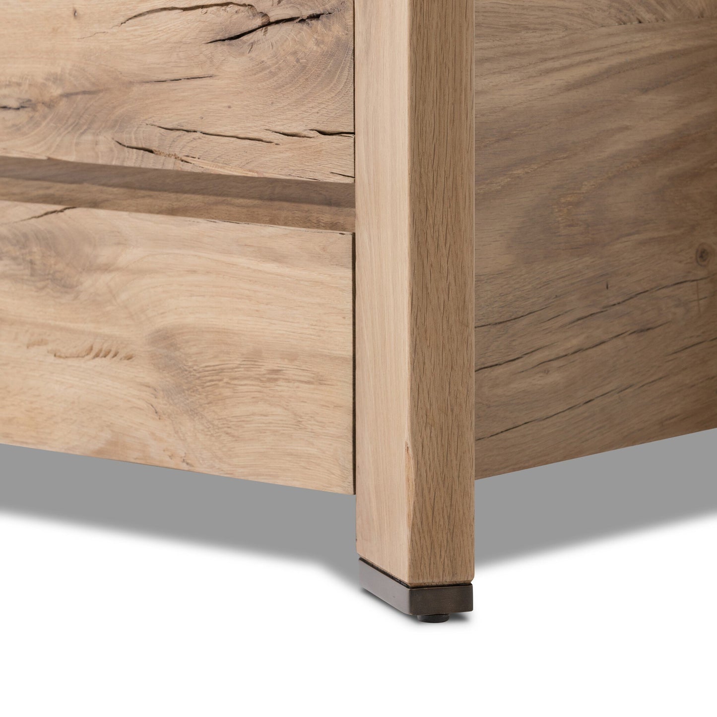 Cassio Nightstand - Natural Reclaimed French Oak.