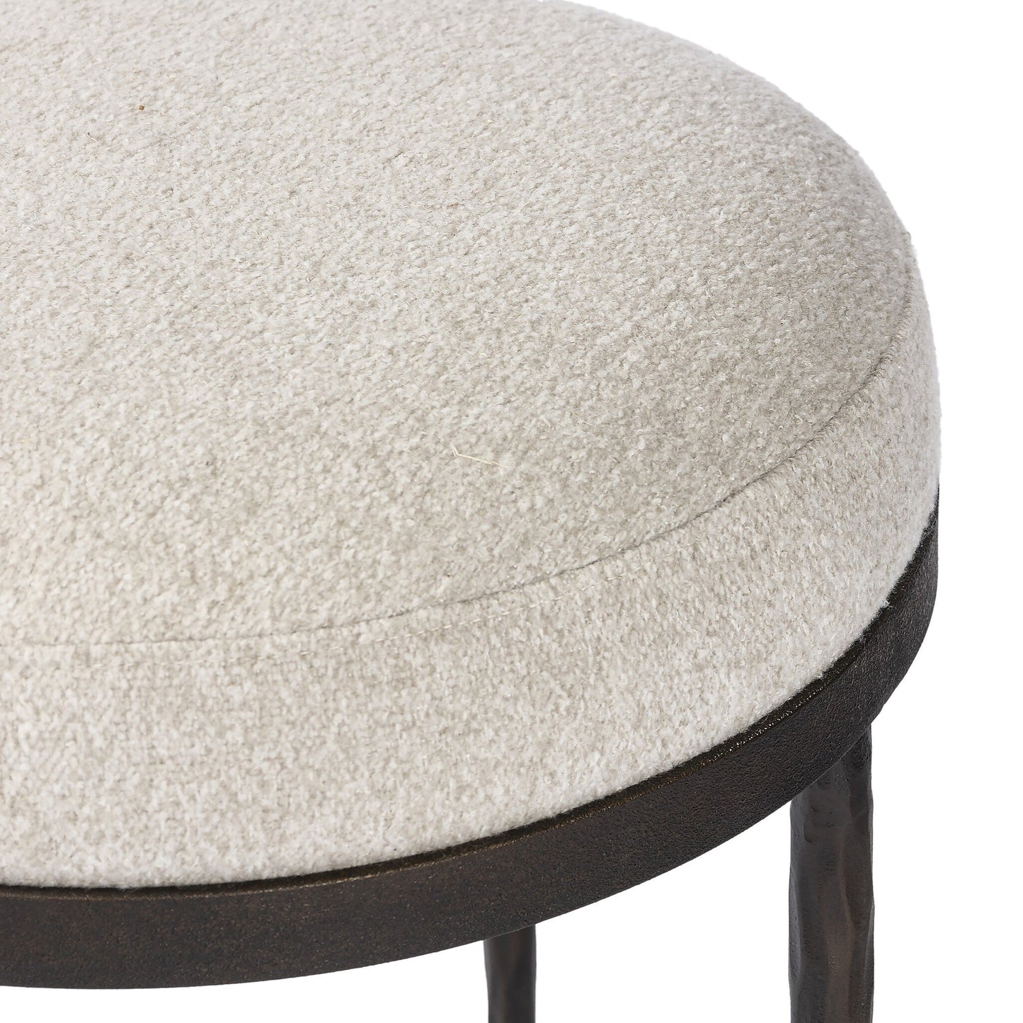 Corinne Accent Stool - Crete Pebble.
