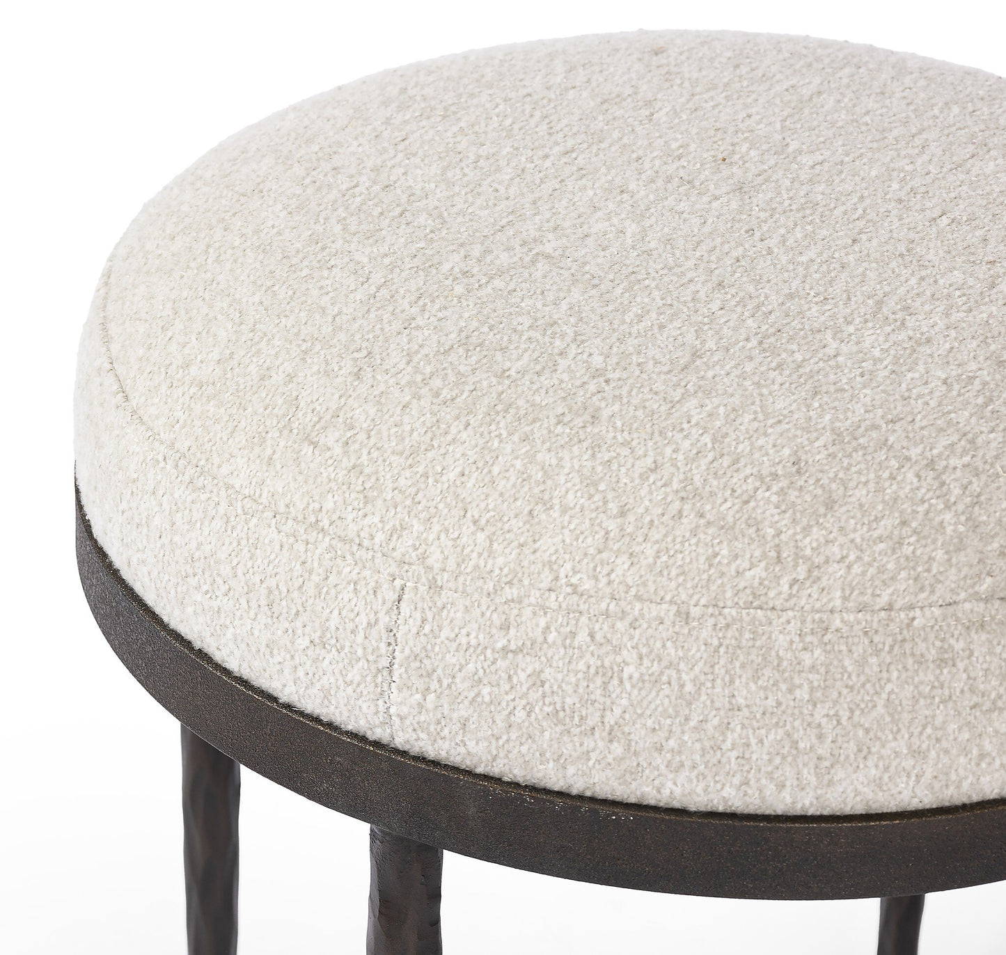 Corinne Accent Stool - Crete Pebble.