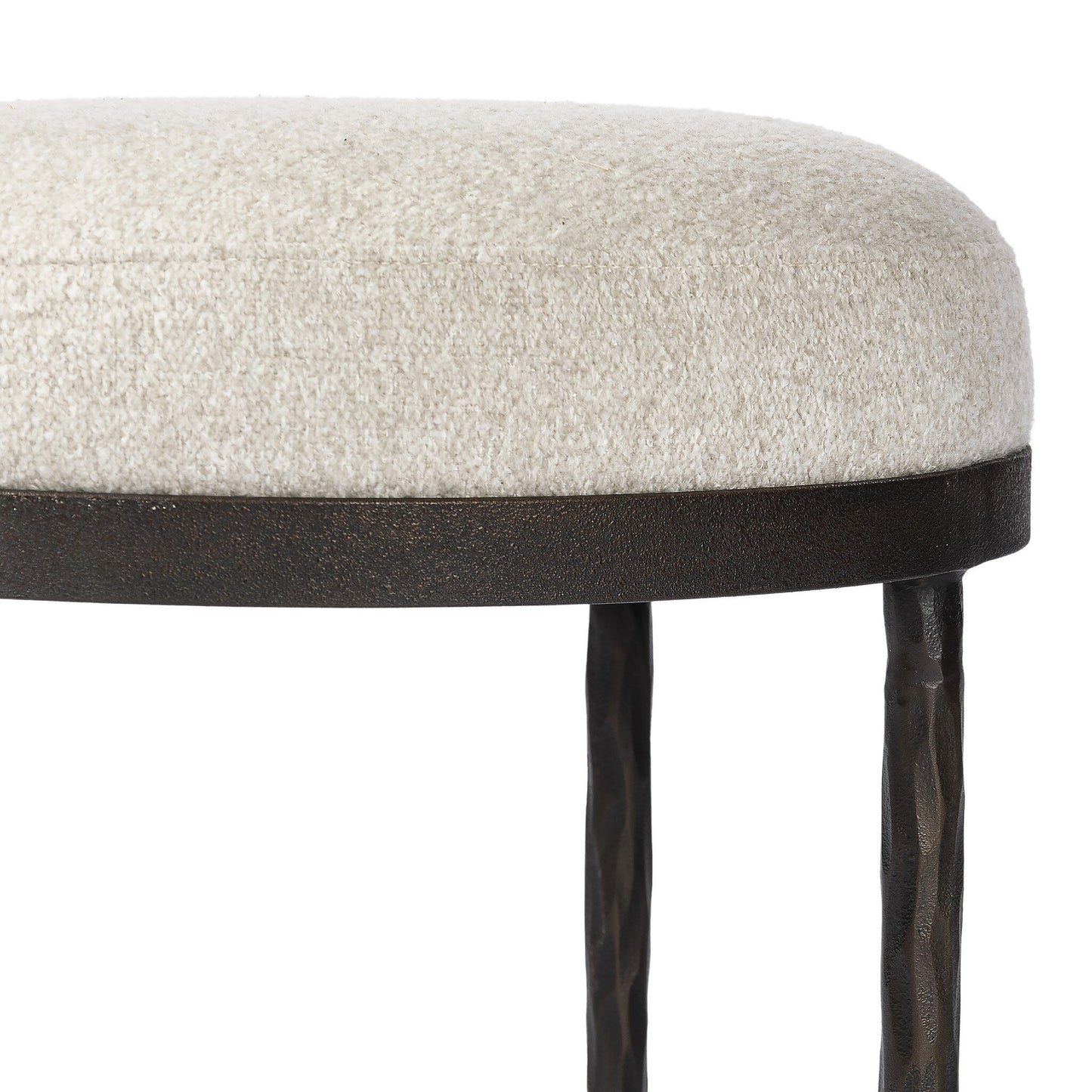 Corinne Accent Stool - Crete Pebble.
