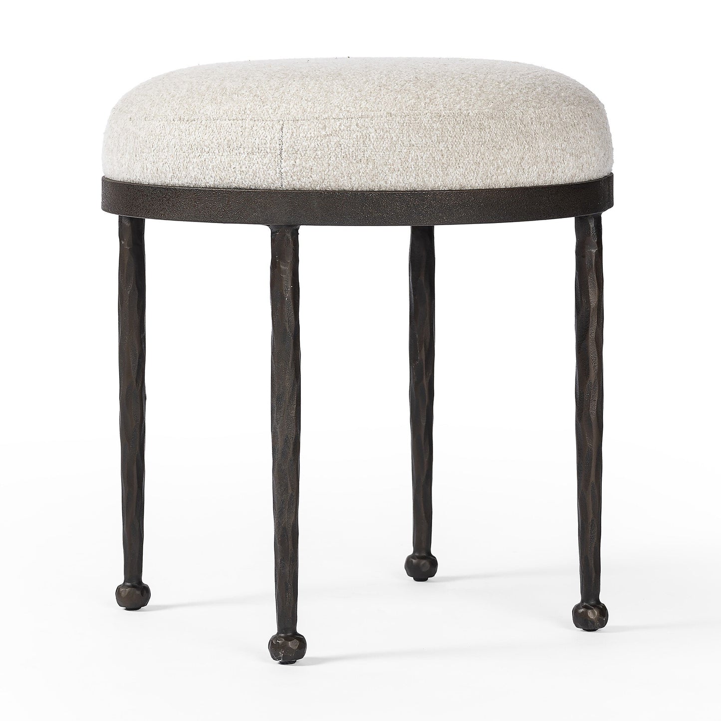 Corinne Accent Stool - Crete Pebble.